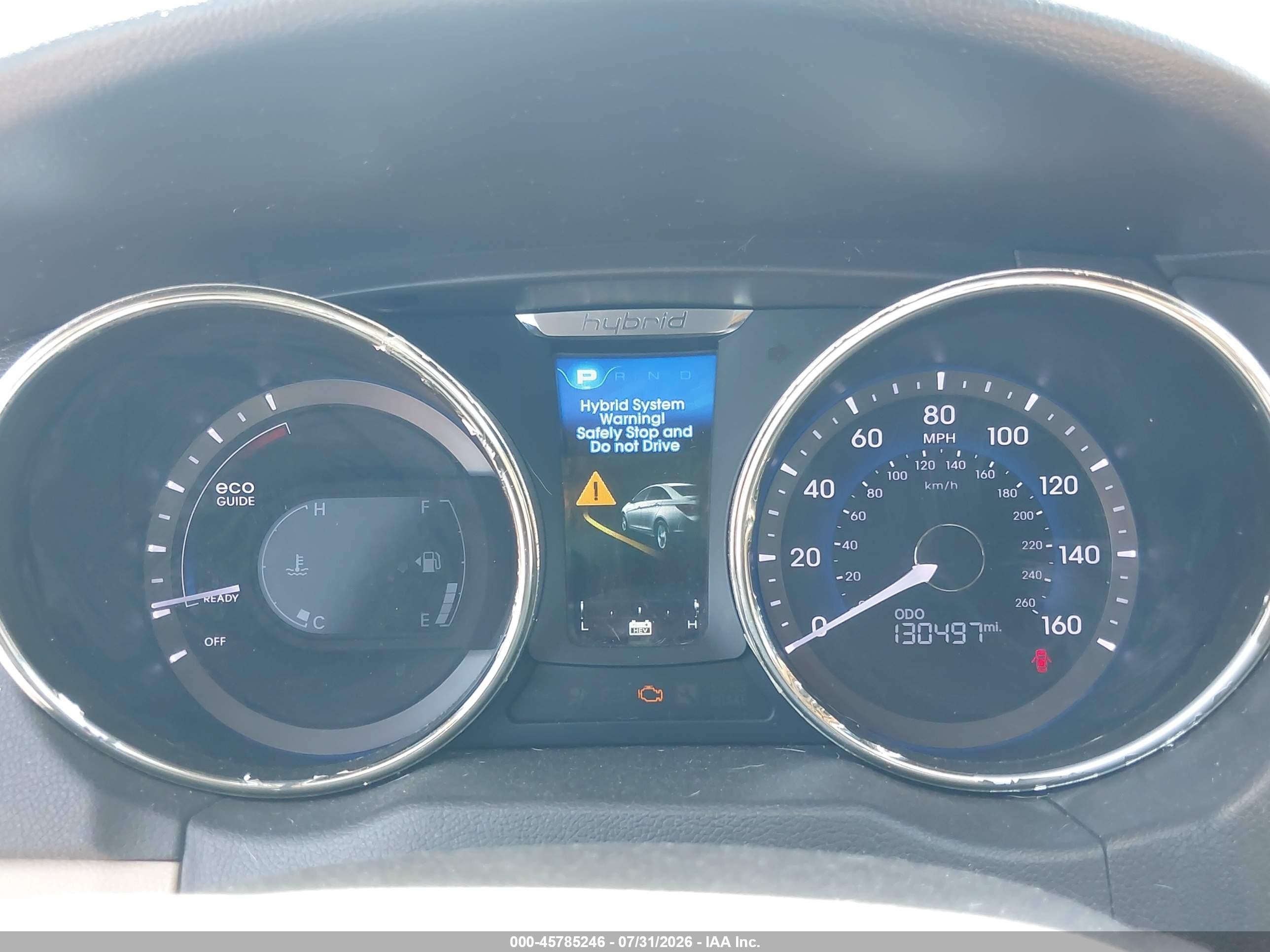 2012 Hyundai Sonata Hybrid   Red vin: KMHEC4A42CA023540