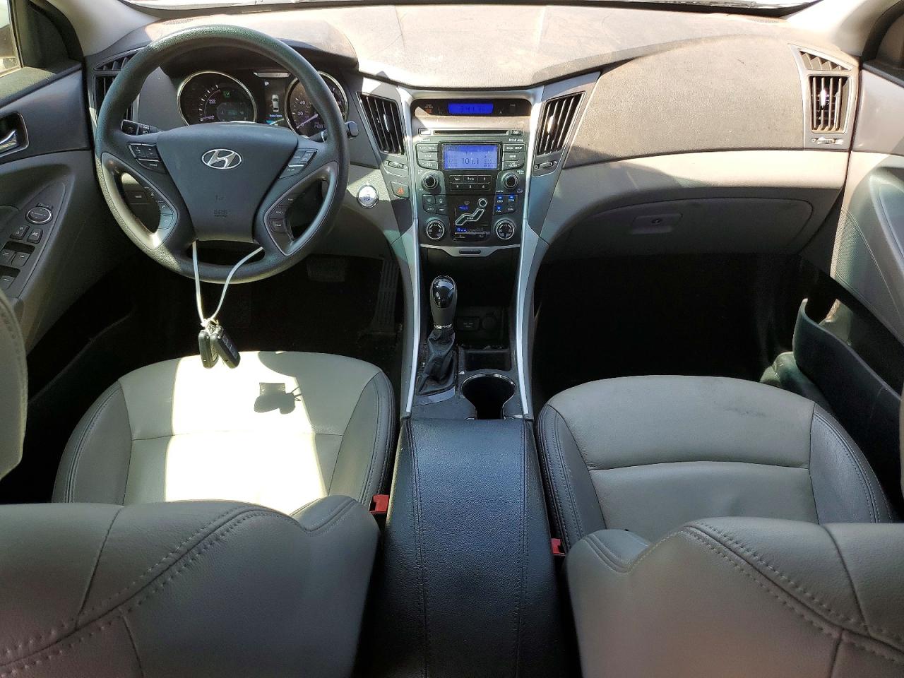 2012 Hyundai Sonata Hybrid White vin: KMHEC4A42CA024705
