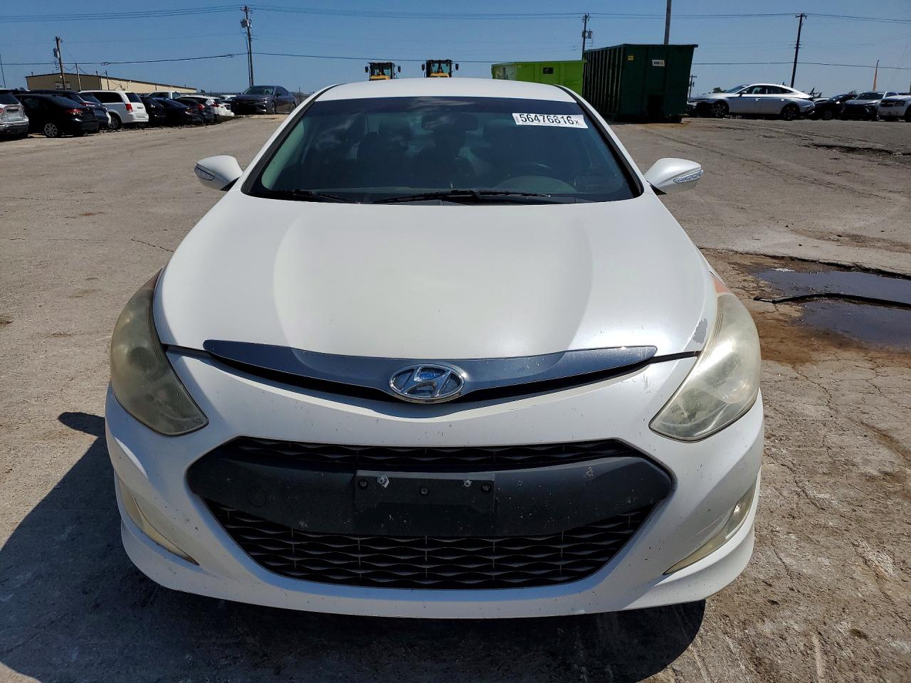2012 Hyundai Sonata Hybrid White vin: KMHEC4A42CA024705