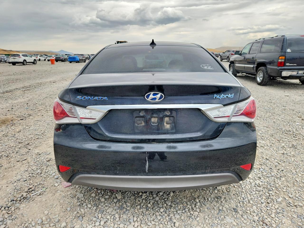 2012 Hyundai Sonata Hybrid Black vin: KMHEC4A42CA028592