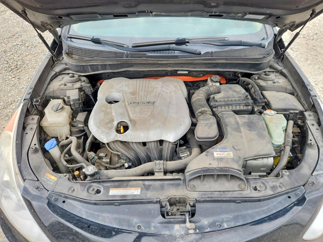 2012 Hyundai Sonata Hybrid Black vin: KMHEC4A42CA028592