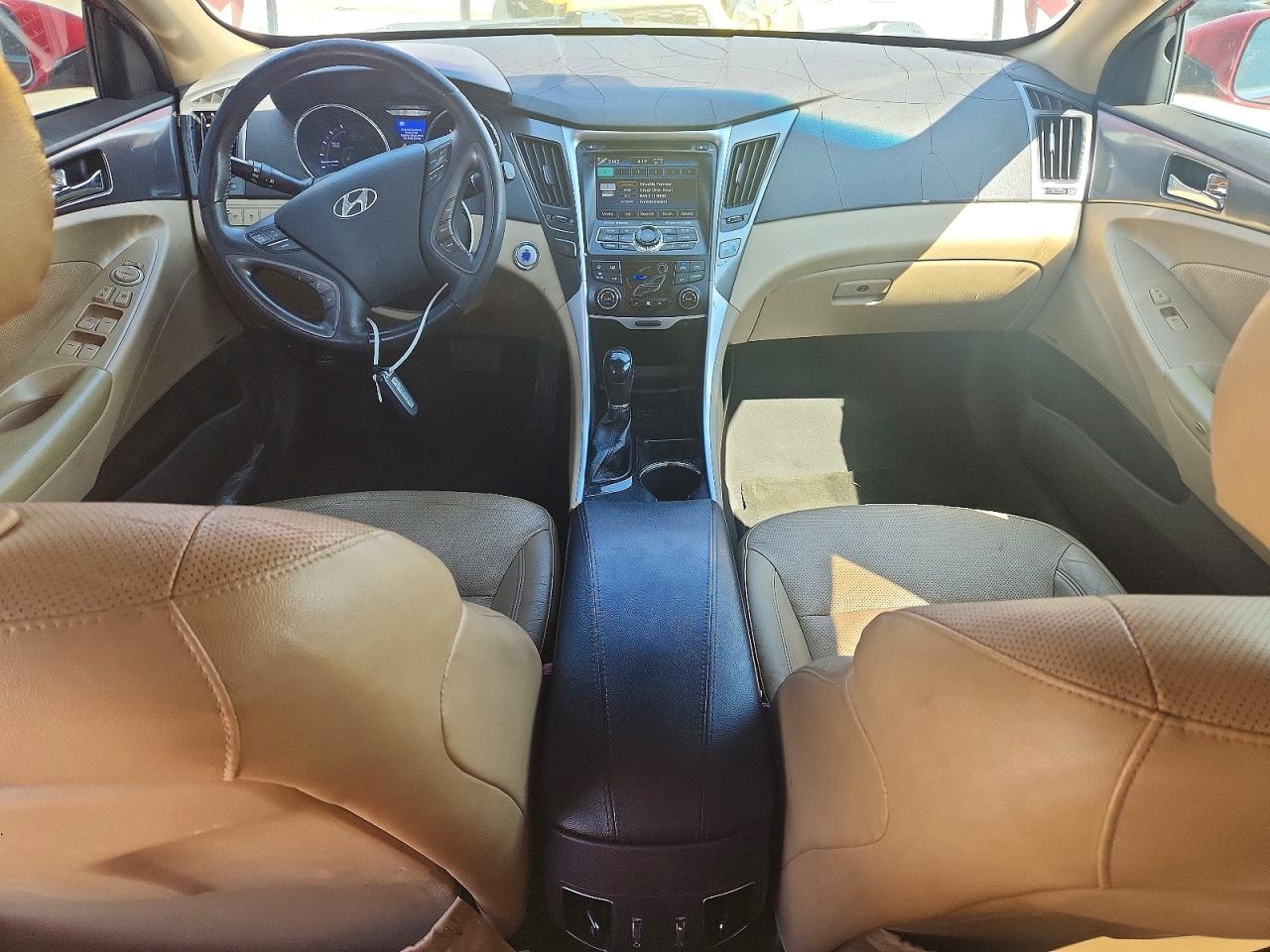2012 Hyundai Sonata Hybrid Maroon vin: KMHEC4A42CA038572