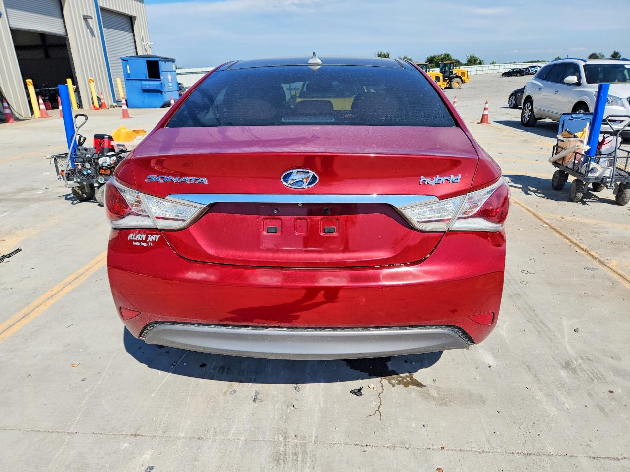 2012 Hyundai Sonata Hybrid Maroon vin: KMHEC4A42CA038572