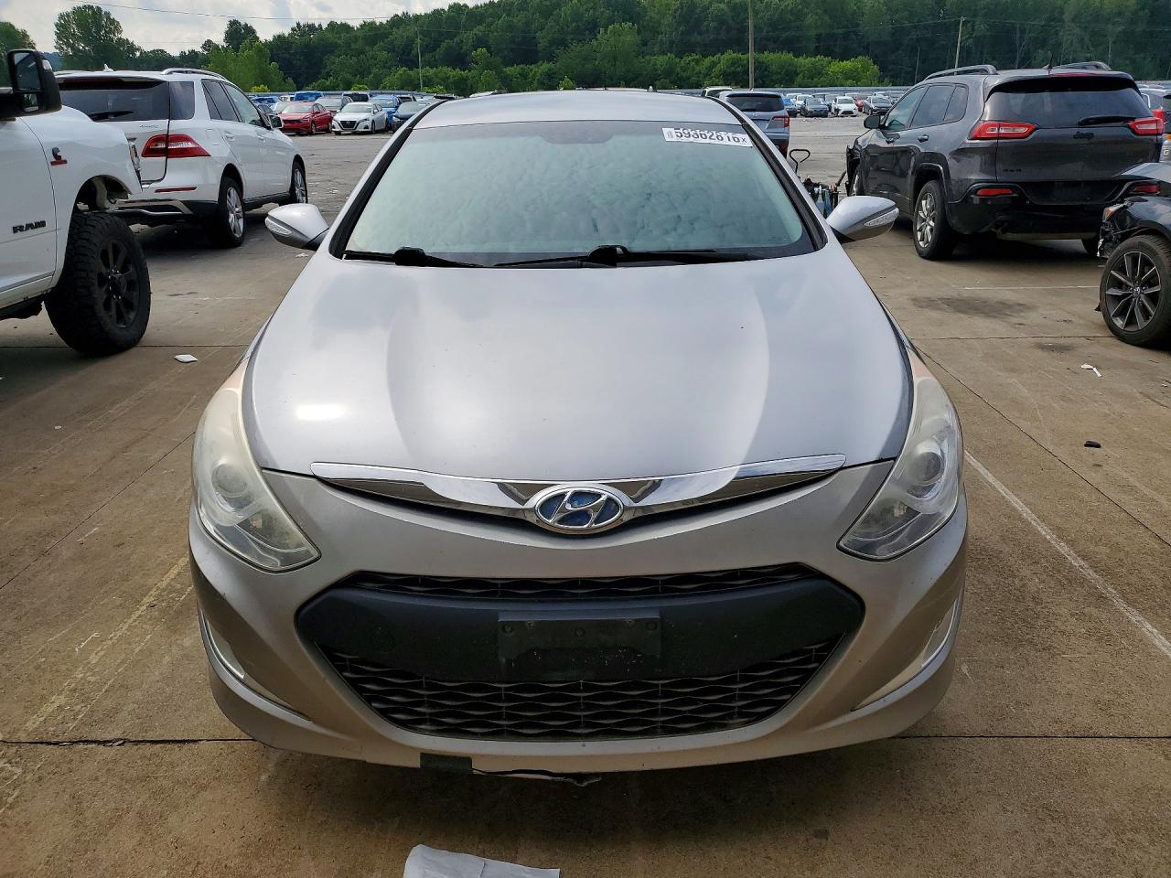 2012 Hyundai Sonata Hybrid Silver vin: KMHEC4A42CA041908