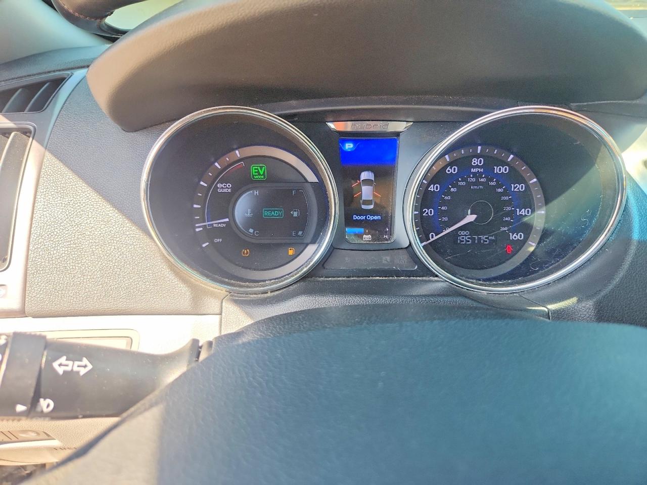 2012 Hyundai Sonata Hybrid Black vin: KMHEC4A42CA047398