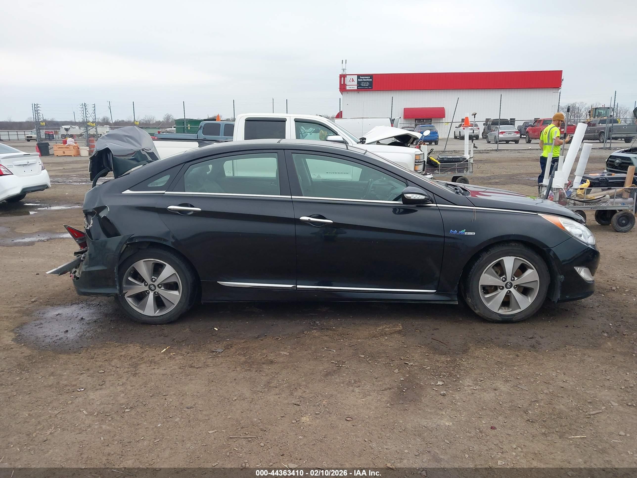 2012 Hyundai Sonata Hybrid   Black vin: KMHEC4A42CA054691