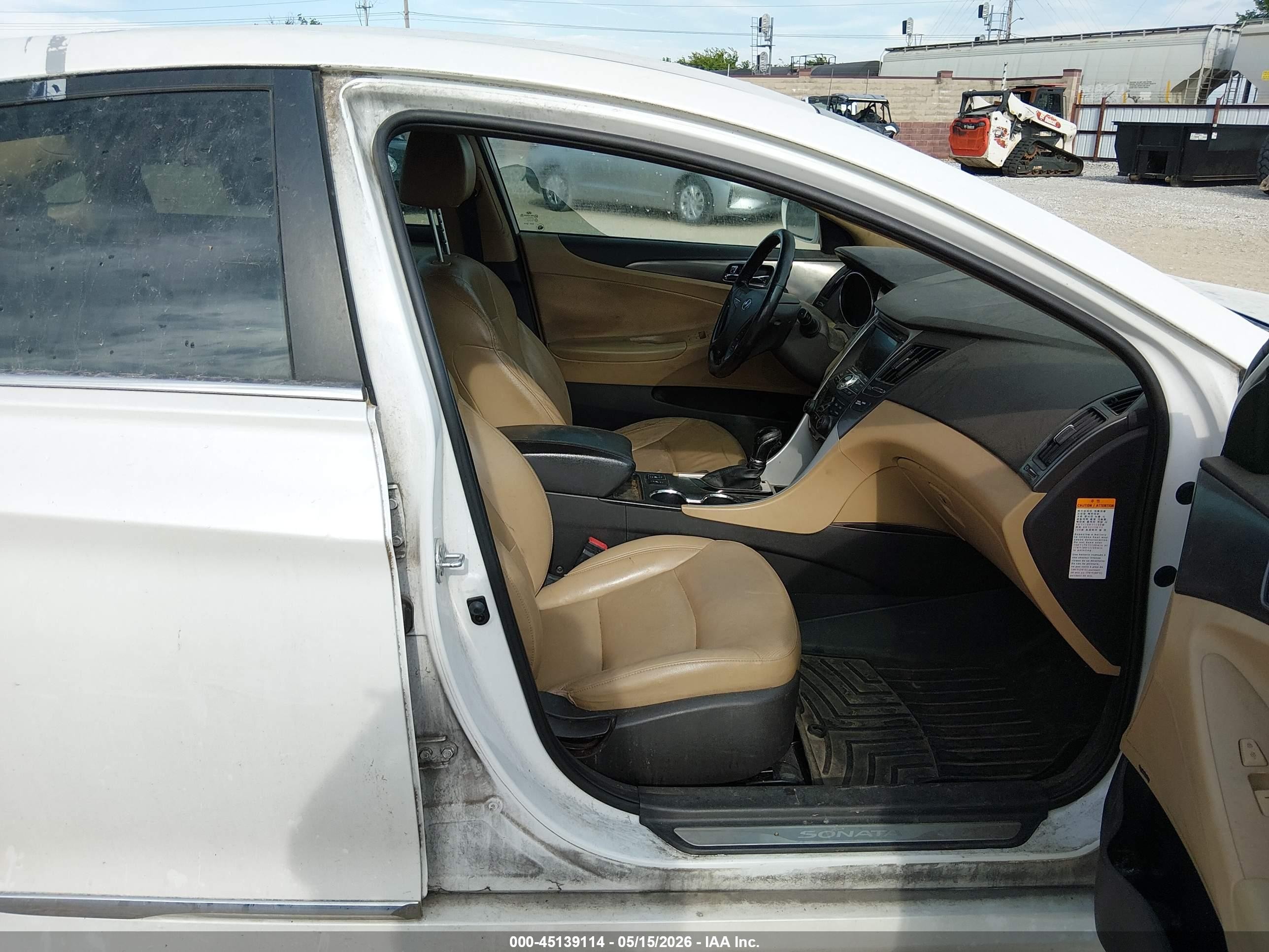 2013 Hyundai Sonata Hybrid Limited Белый vin: KMHEC4A42DA080371