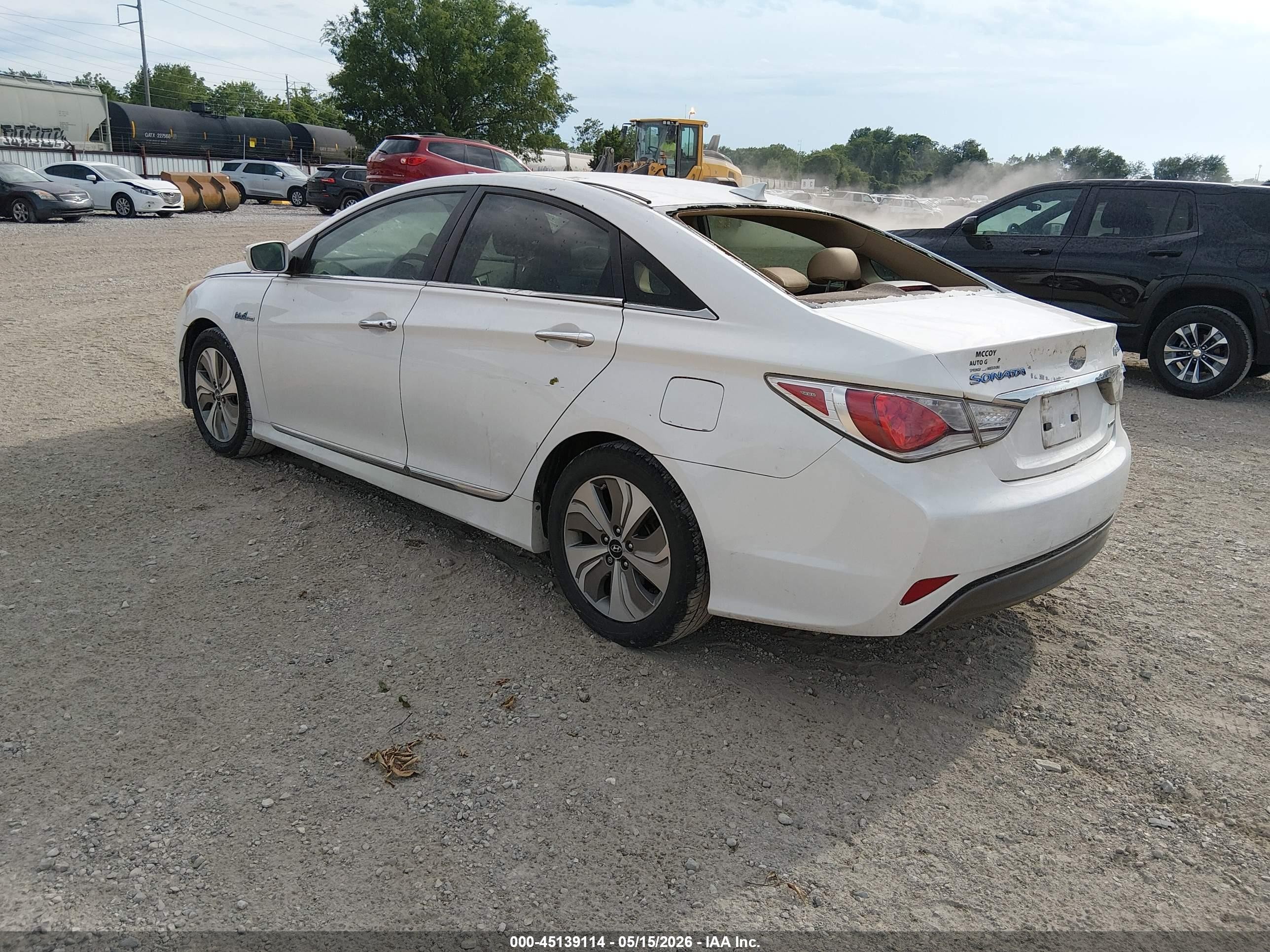 2013 Hyundai Sonata Hybrid Limited Белый vin: KMHEC4A42DA080371