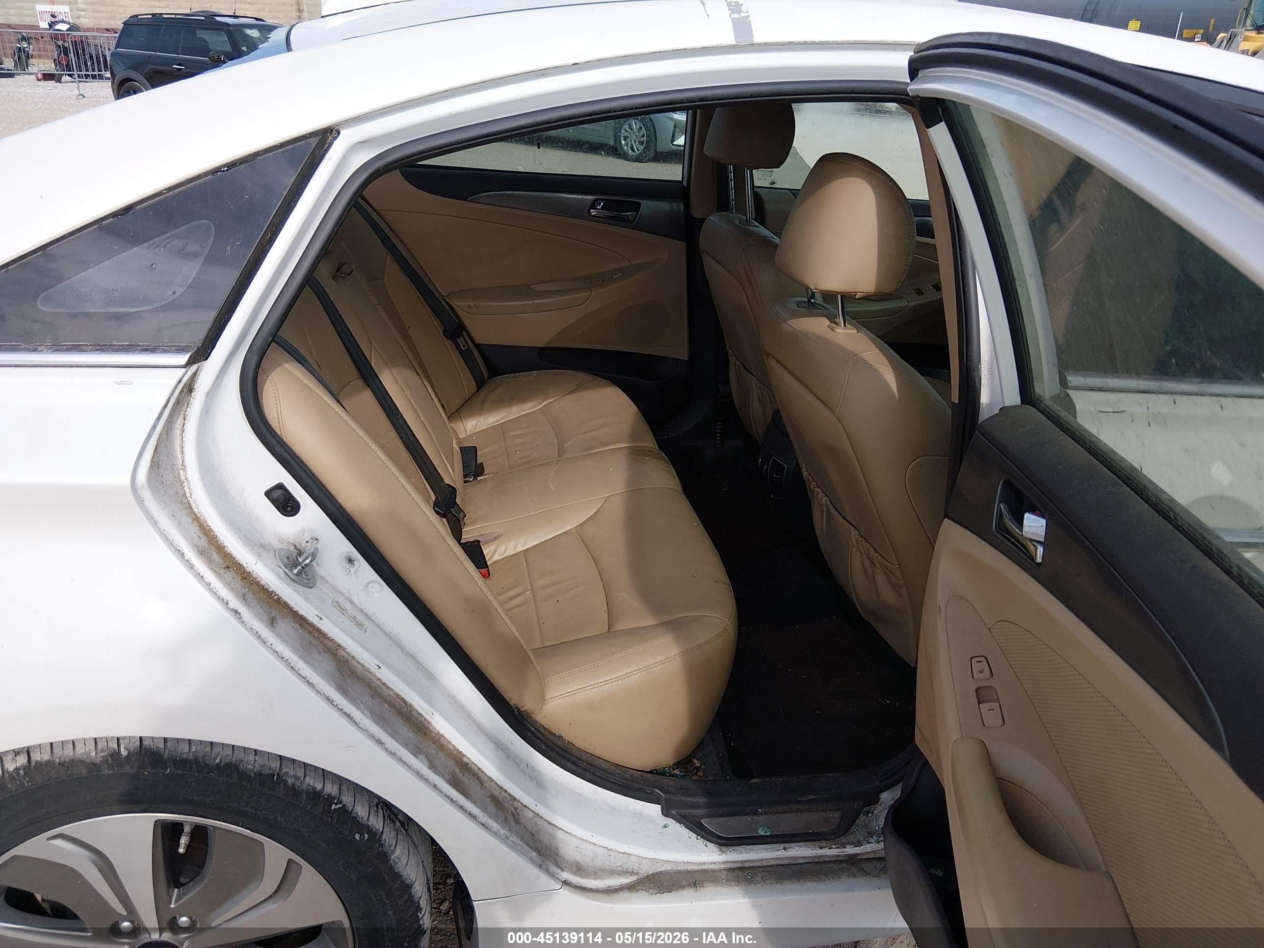 2013 Hyundai Sonata Hybrid Limited Белый vin: KMHEC4A42DA080371
