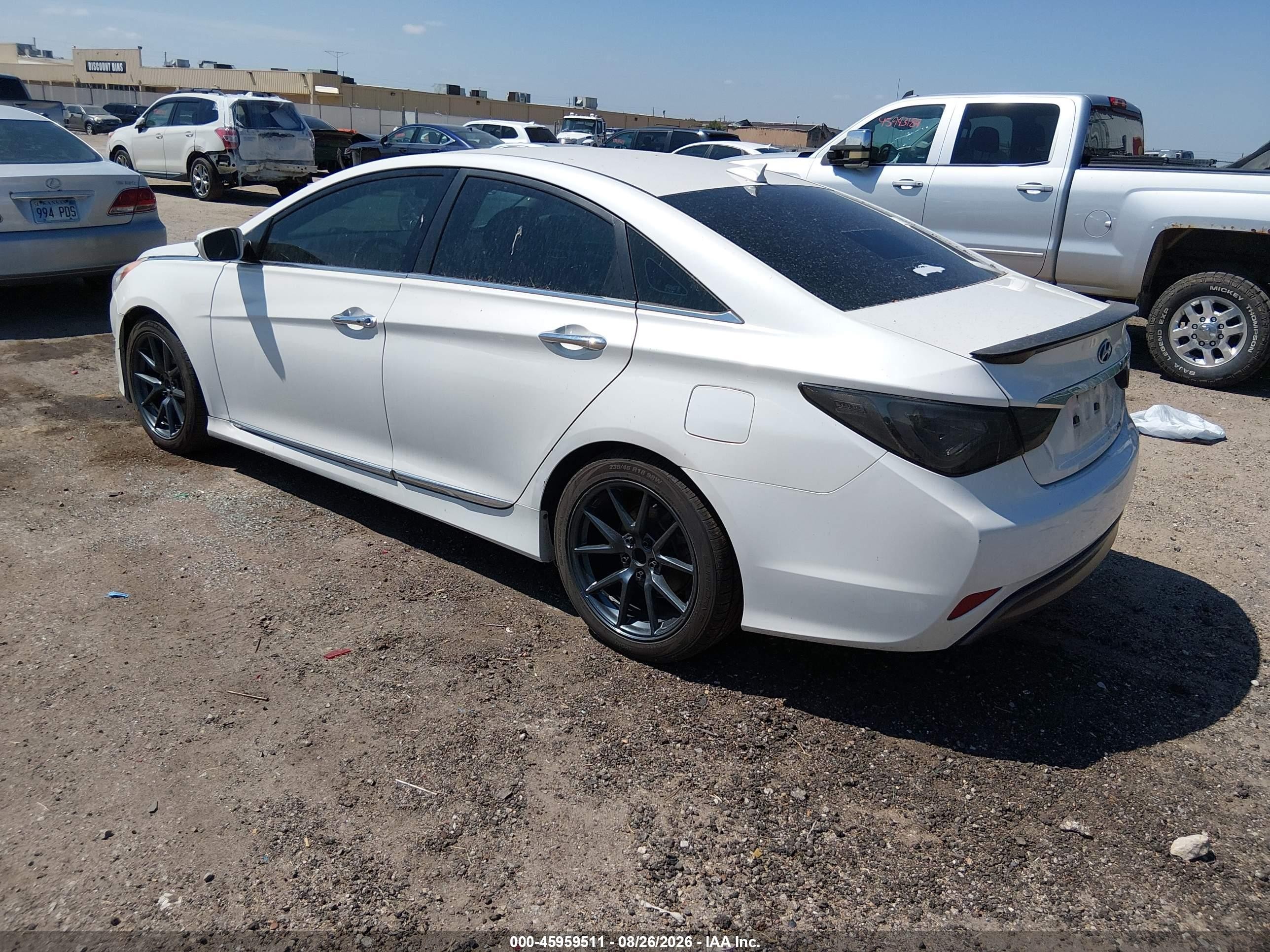 2013 Hyundai Sonata Hybrid Limited White vin: KMHEC4A42DA080886