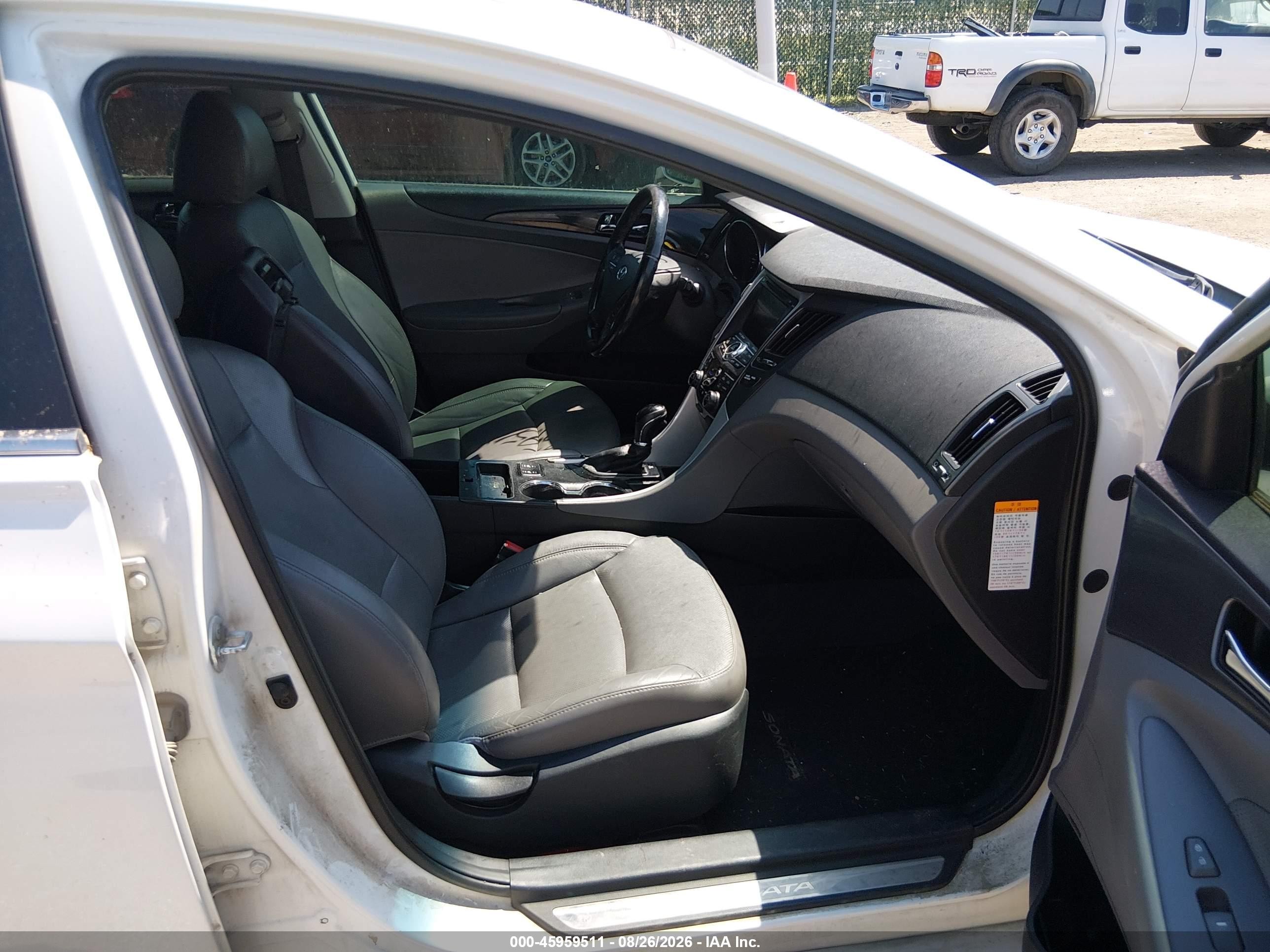 2013 Hyundai Sonata Hybrid Limited White vin: KMHEC4A42DA080886