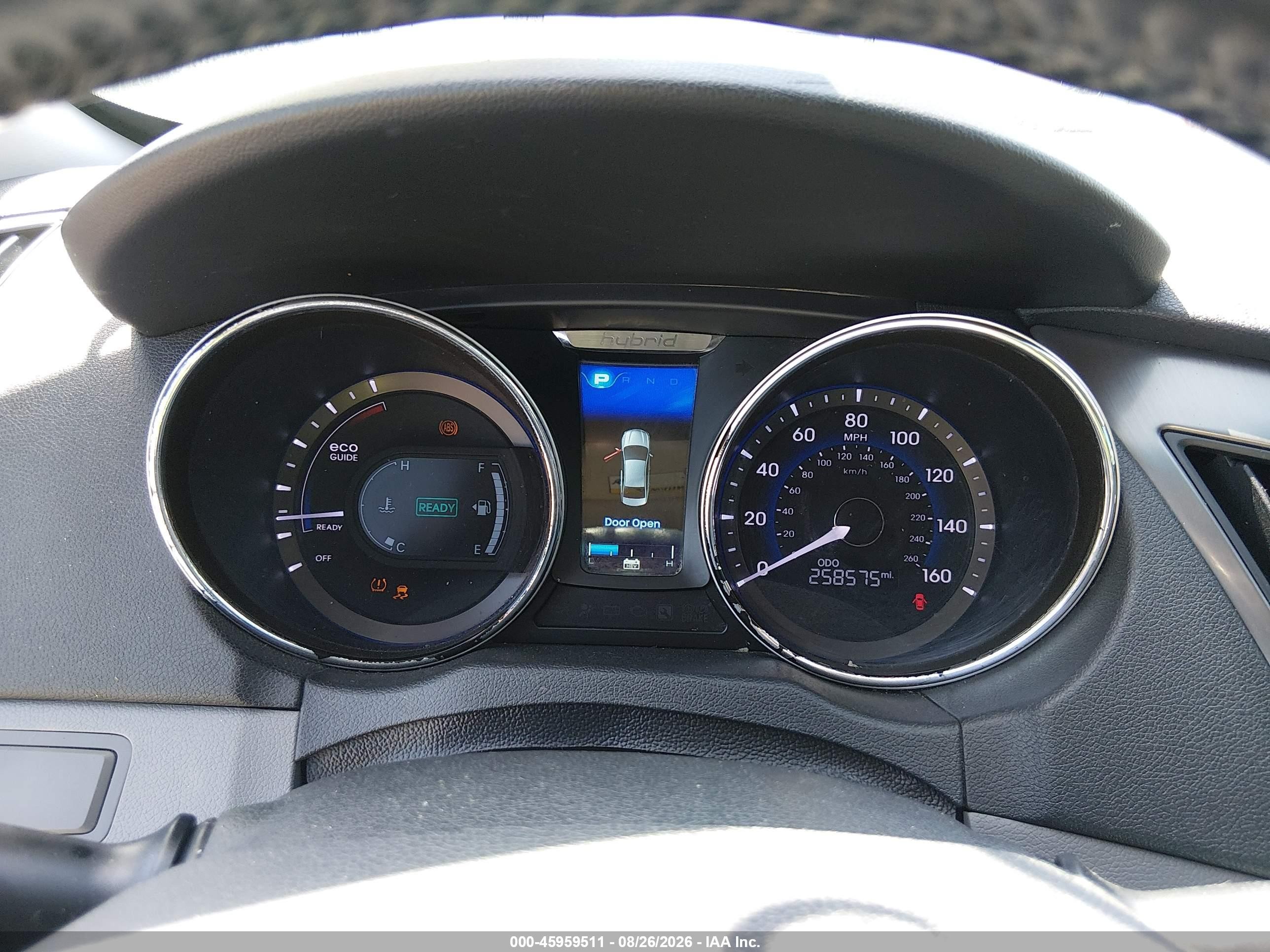 2013 Hyundai Sonata Hybrid Limited White vin: KMHEC4A42DA080886