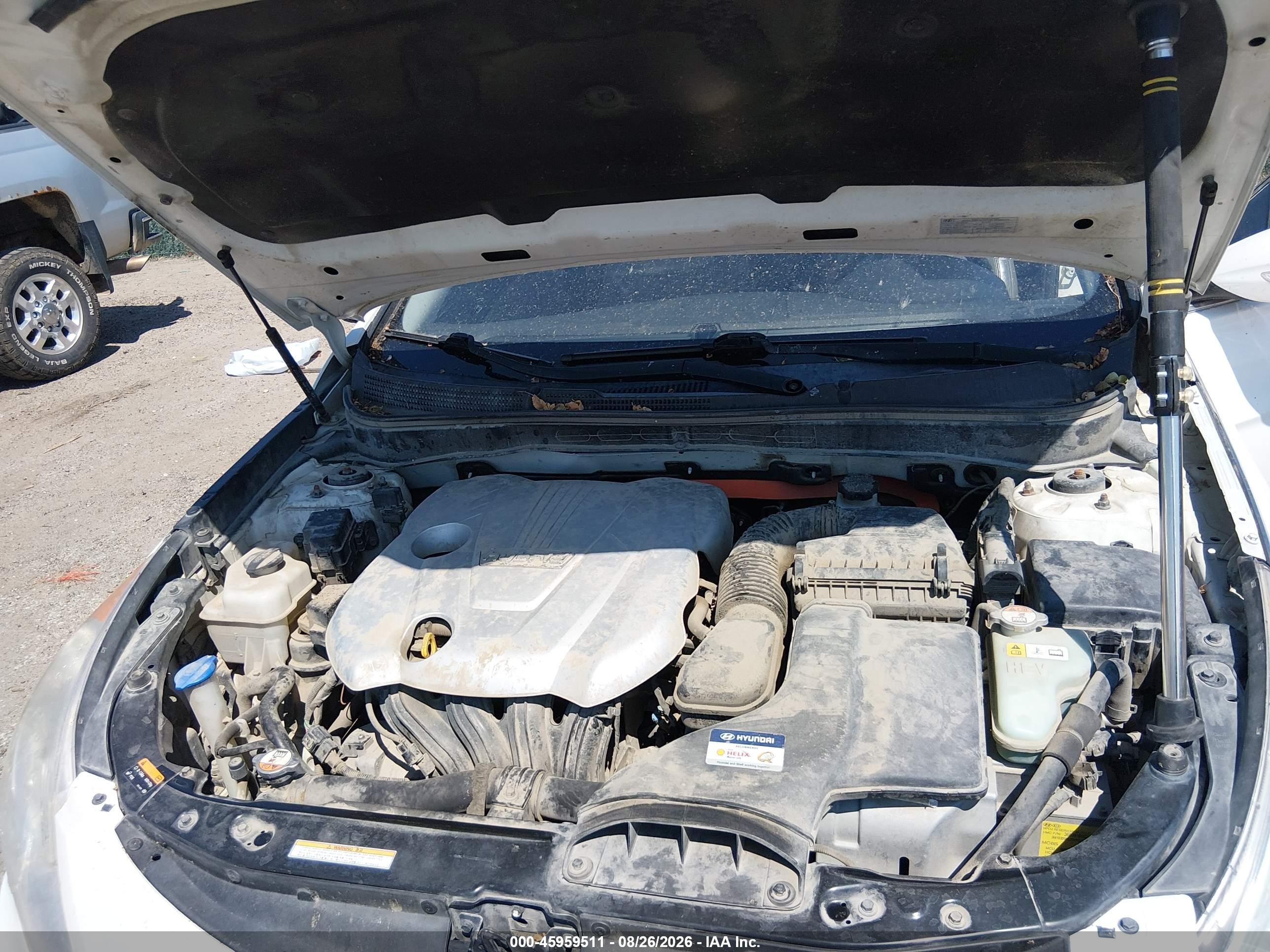 2013 Hyundai Sonata Hybrid Limited White vin: KMHEC4A42DA080886