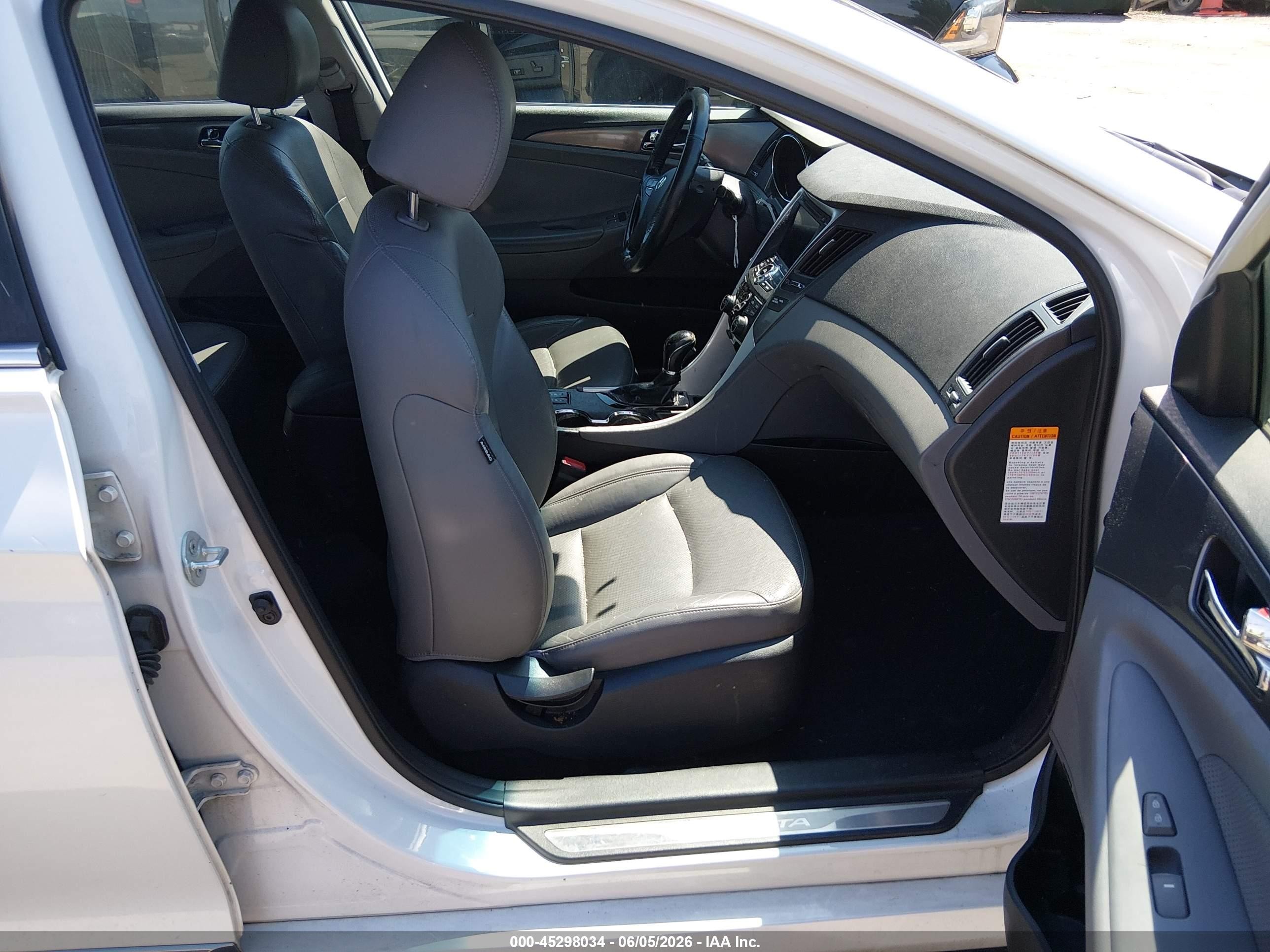 2013 Hyundai Sonata Hybrid Limited White vin: KMHEC4A42DA090687