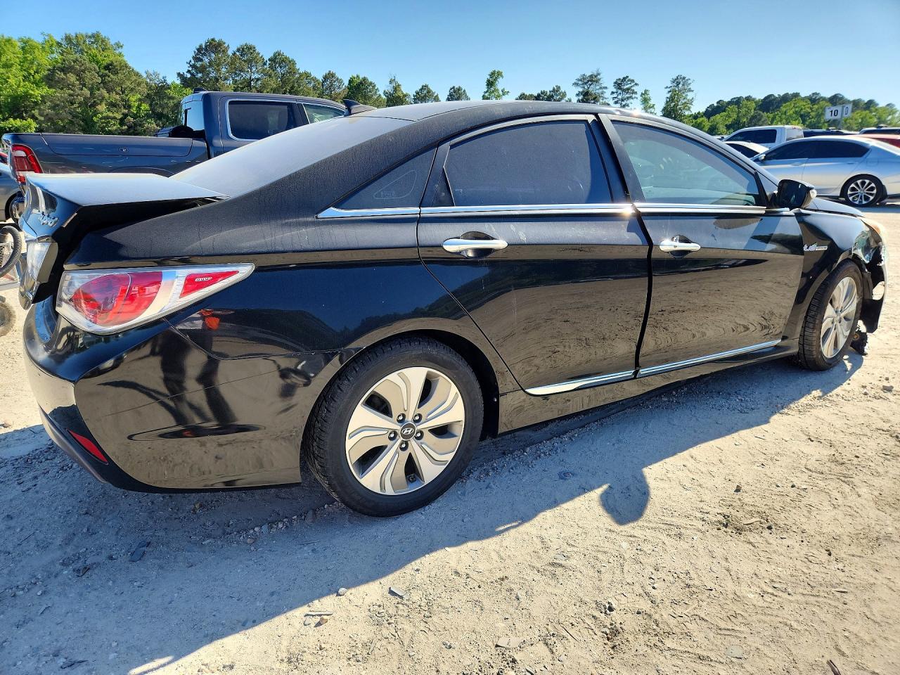 2013 Hyundai Sonata Hybrid Black vin: KMHEC4A42DA091886