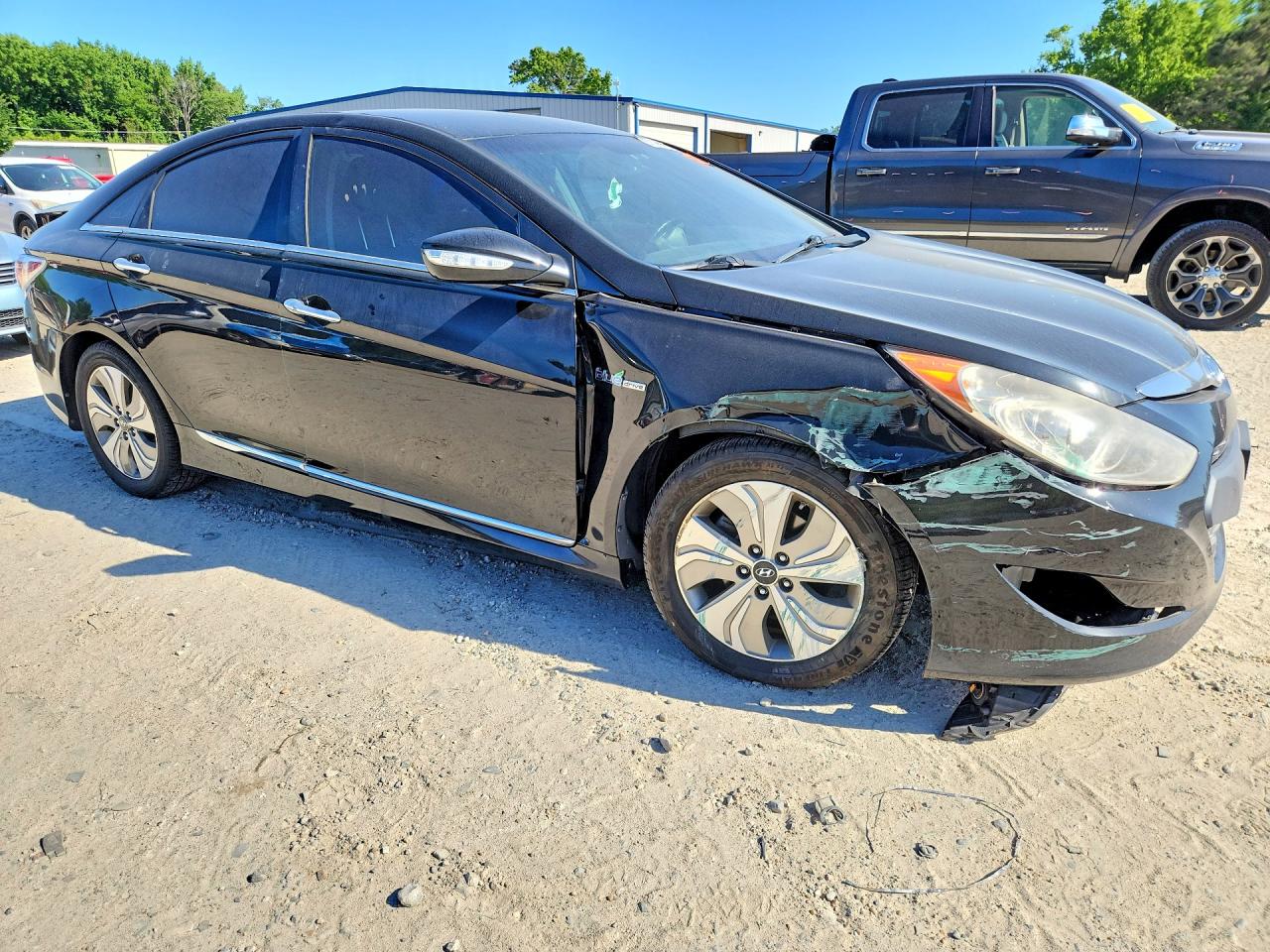 2013 Hyundai Sonata Hybrid Black vin: KMHEC4A42DA091886