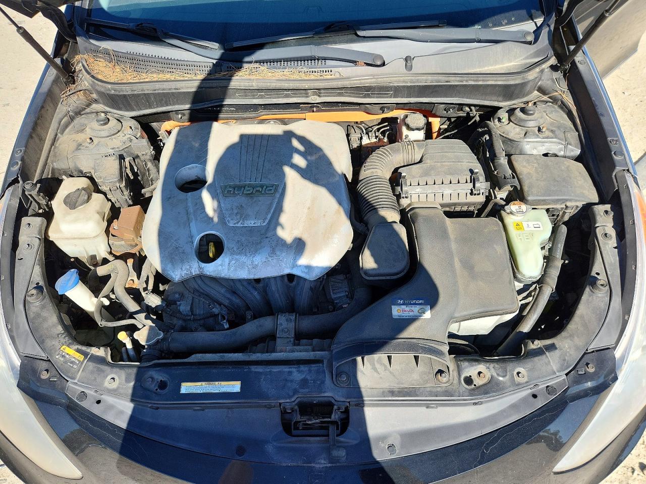 2013 Hyundai Sonata Hybrid Black vin: KMHEC4A42DA091886