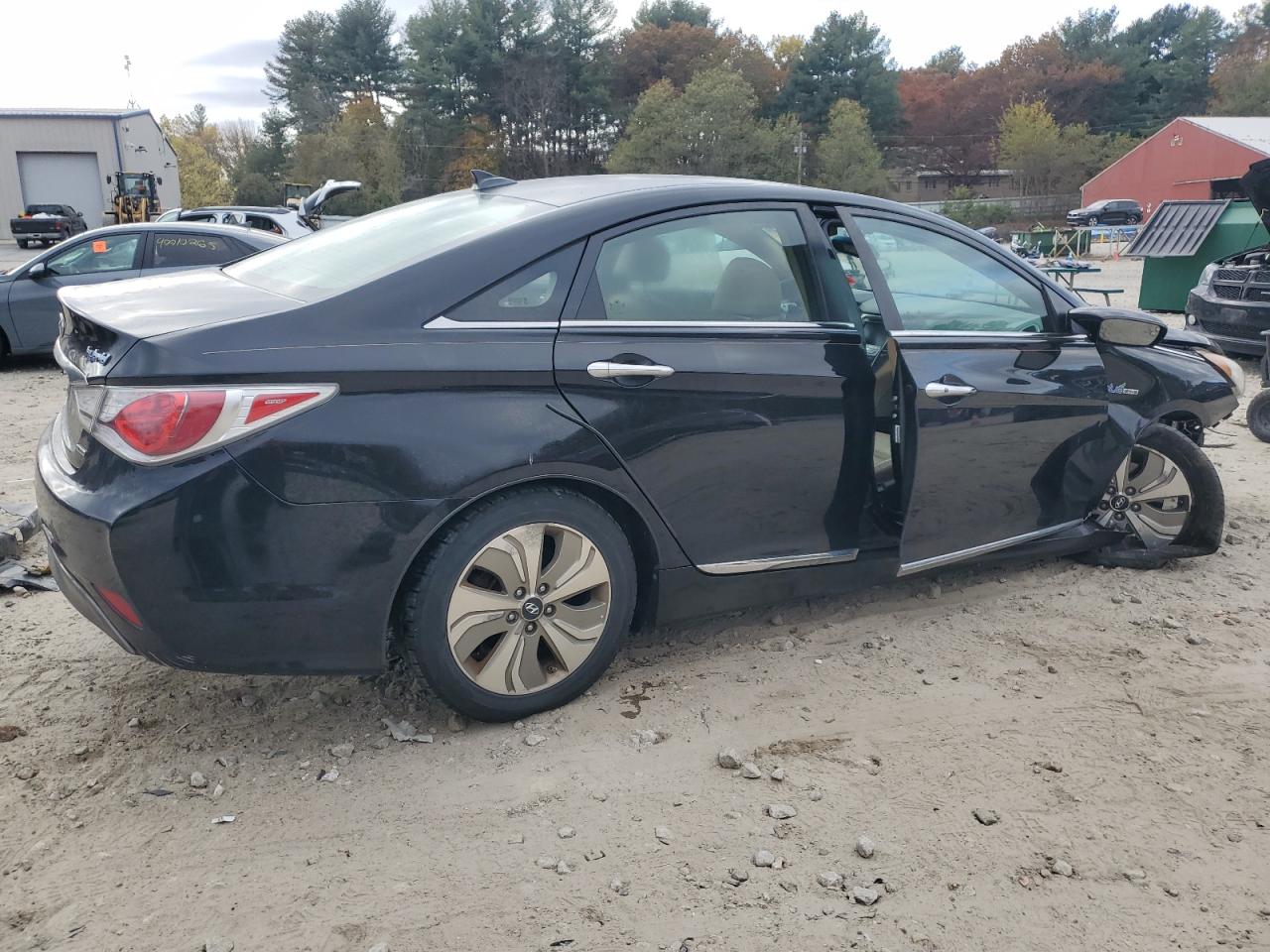 2013 Hyundai Sonata Hybrid Limited Black vin: KMHEC4A42DA096909