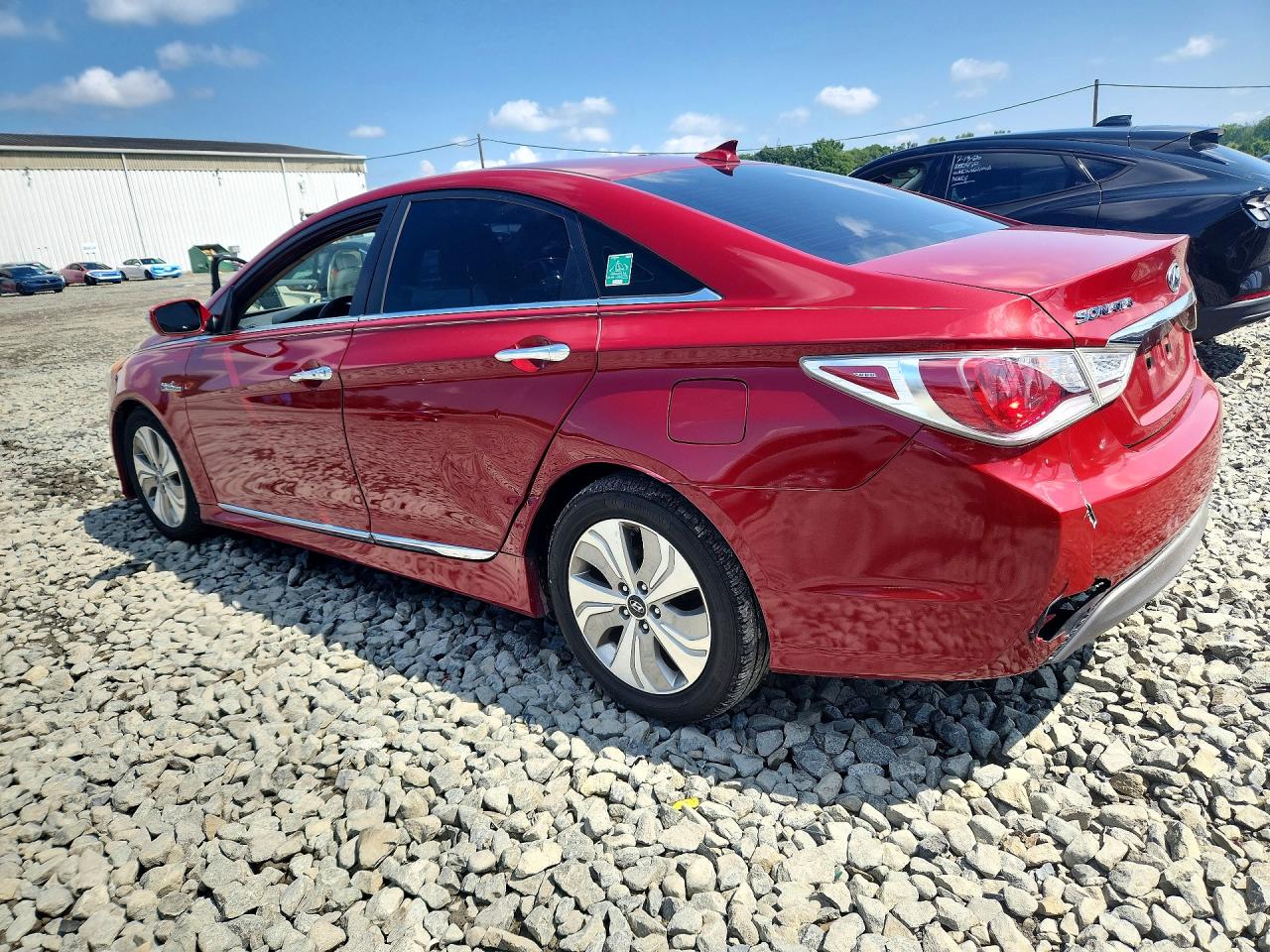 2013 Hyundai Sonata Hybrid Red vin: KMHEC4A42DA098000