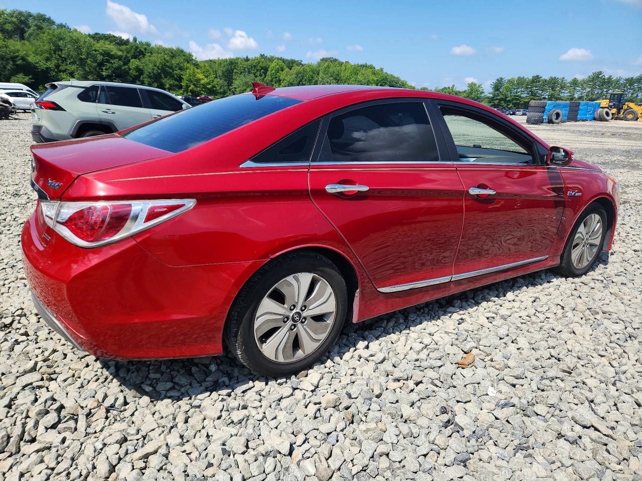 2013 Hyundai Sonata Hybrid Red vin: KMHEC4A42DA098000