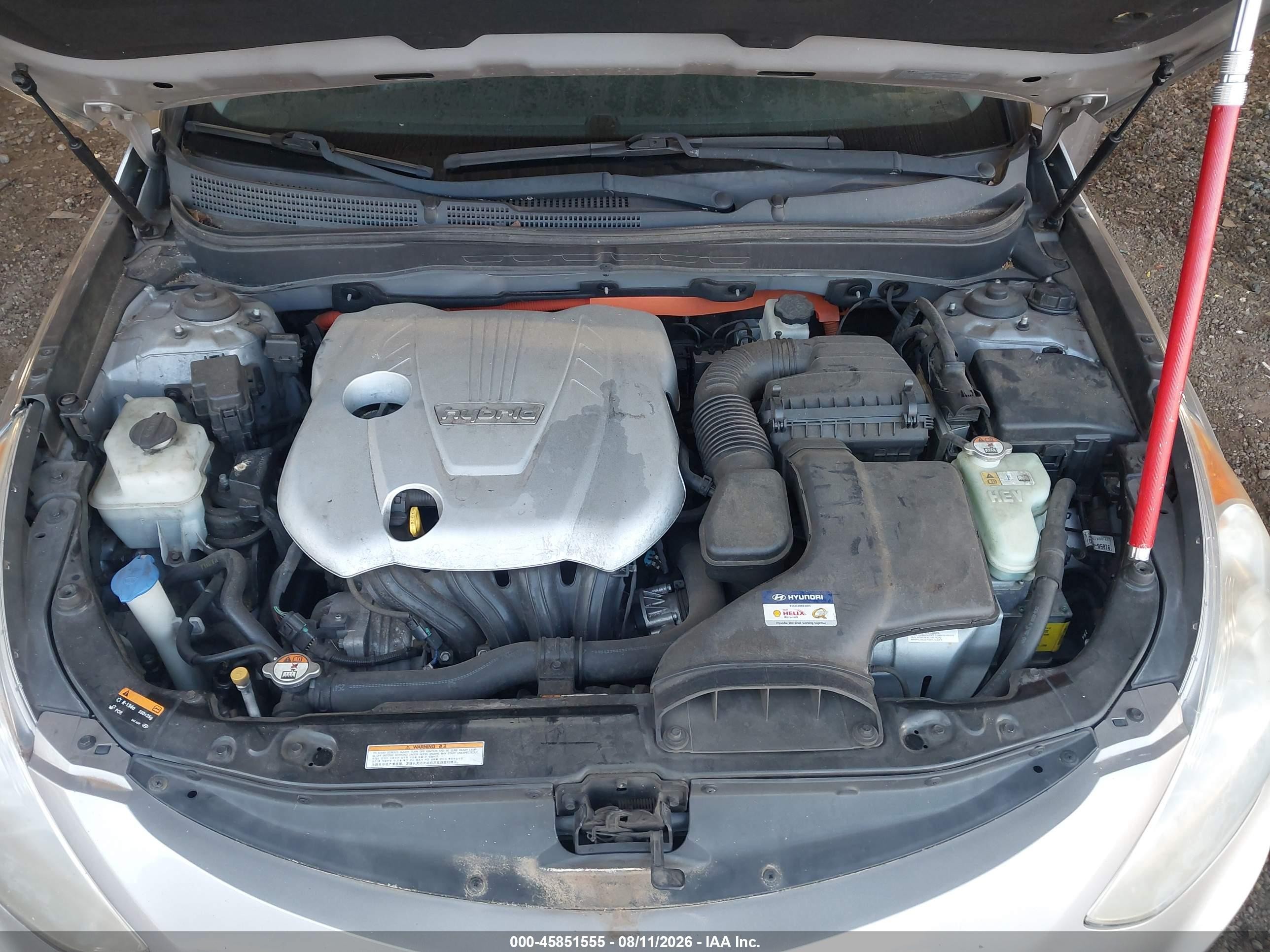 2013 Hyundai Sonata Hybrid Limited Серый vin: KMHEC4A42DA098563