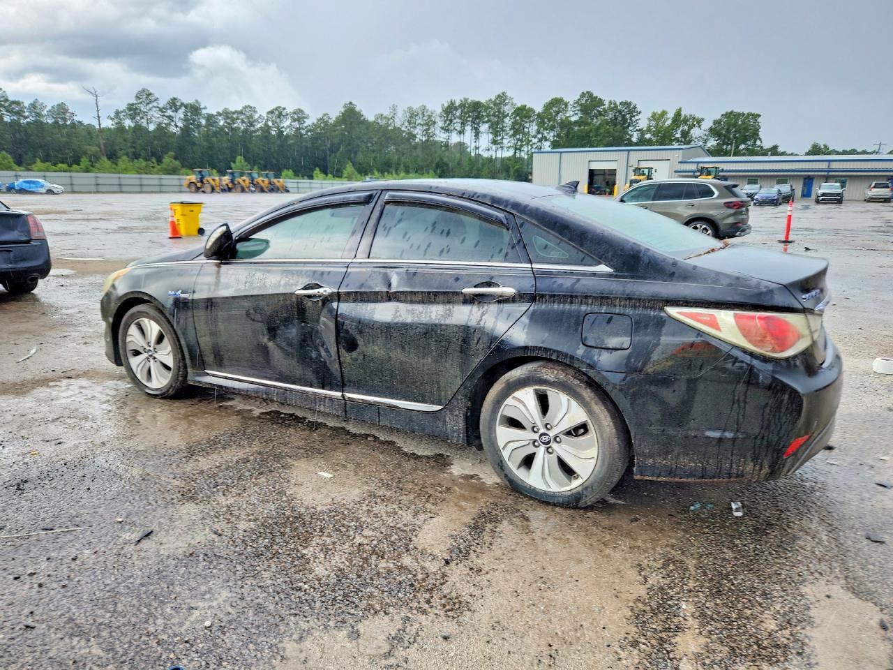 2014 Hyundai Sonata Hybrid Черный vin: KMHEC4A42EA102306