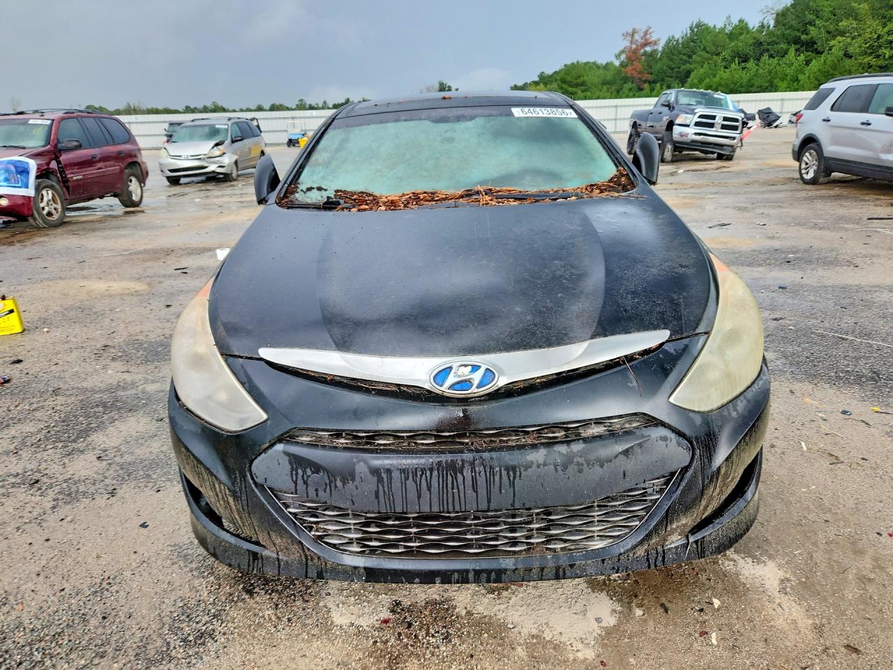 2014 Hyundai Sonata Hybrid Черный vin: KMHEC4A42EA102306