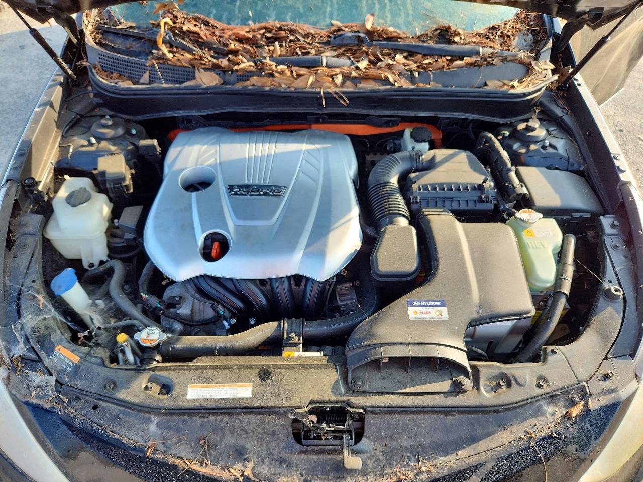 2014 Hyundai Sonata Hybrid Черный vin: KMHEC4A42EA102306