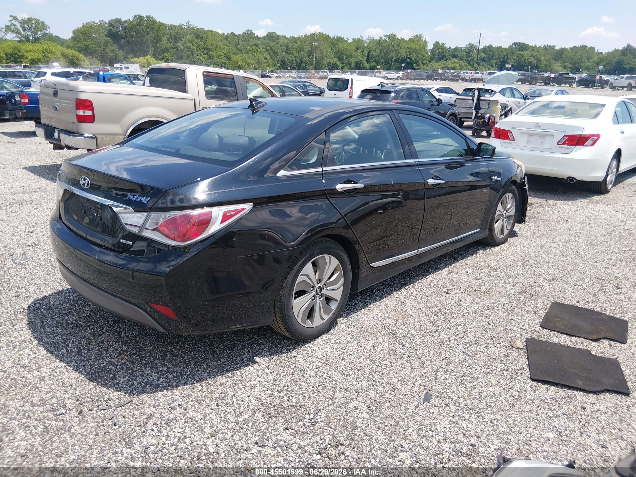 2014 Hyundai Sonata Hybrid Limited Black vin: KMHEC4A42EA105075