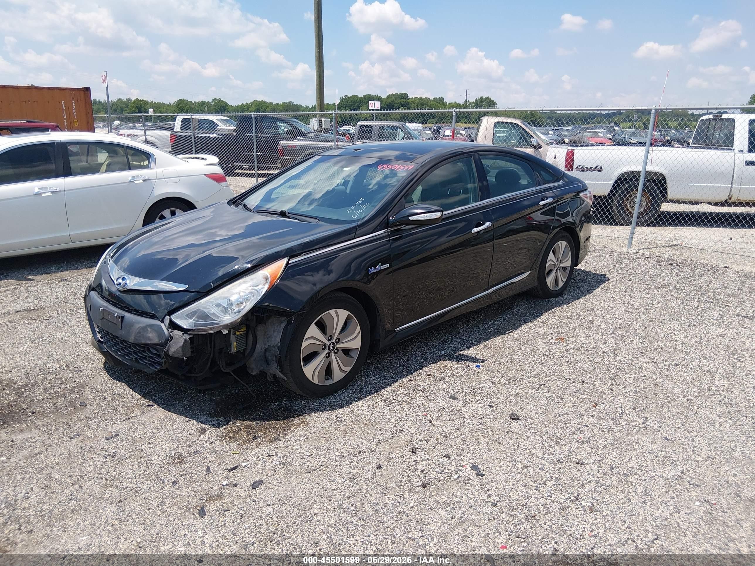 2014 Hyundai Sonata Hybrid Limited Black vin: KMHEC4A42EA105075