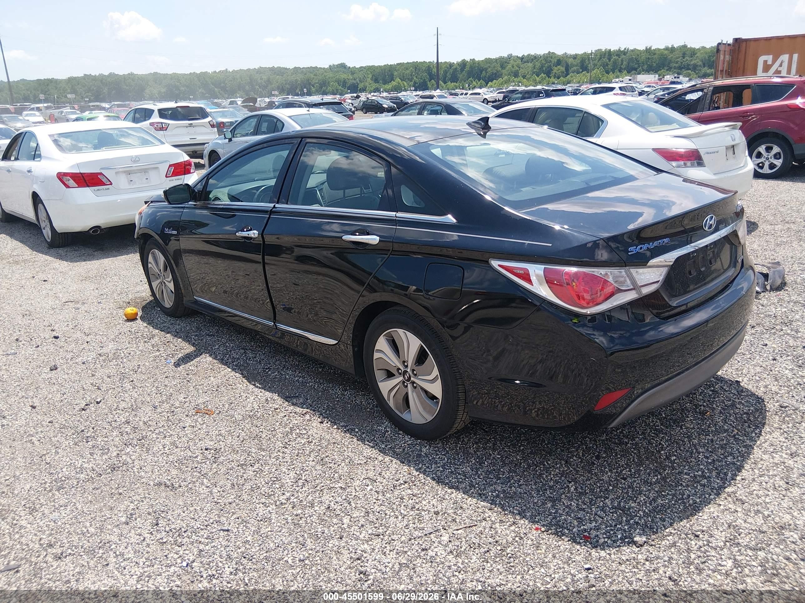 2014 Hyundai Sonata Hybrid Limited Black vin: KMHEC4A42EA105075