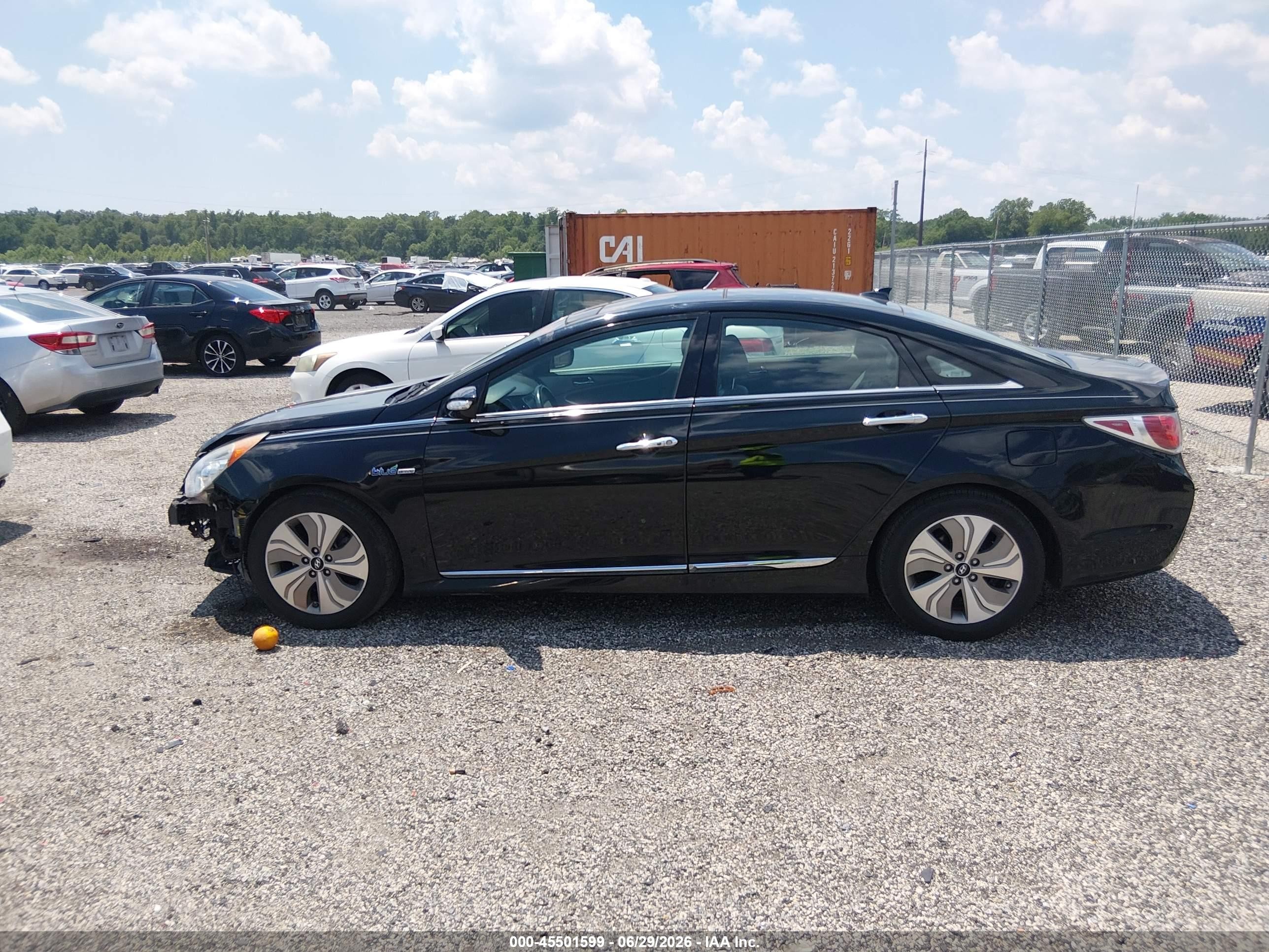 2014 Hyundai Sonata Hybrid Limited Black vin: KMHEC4A42EA105075