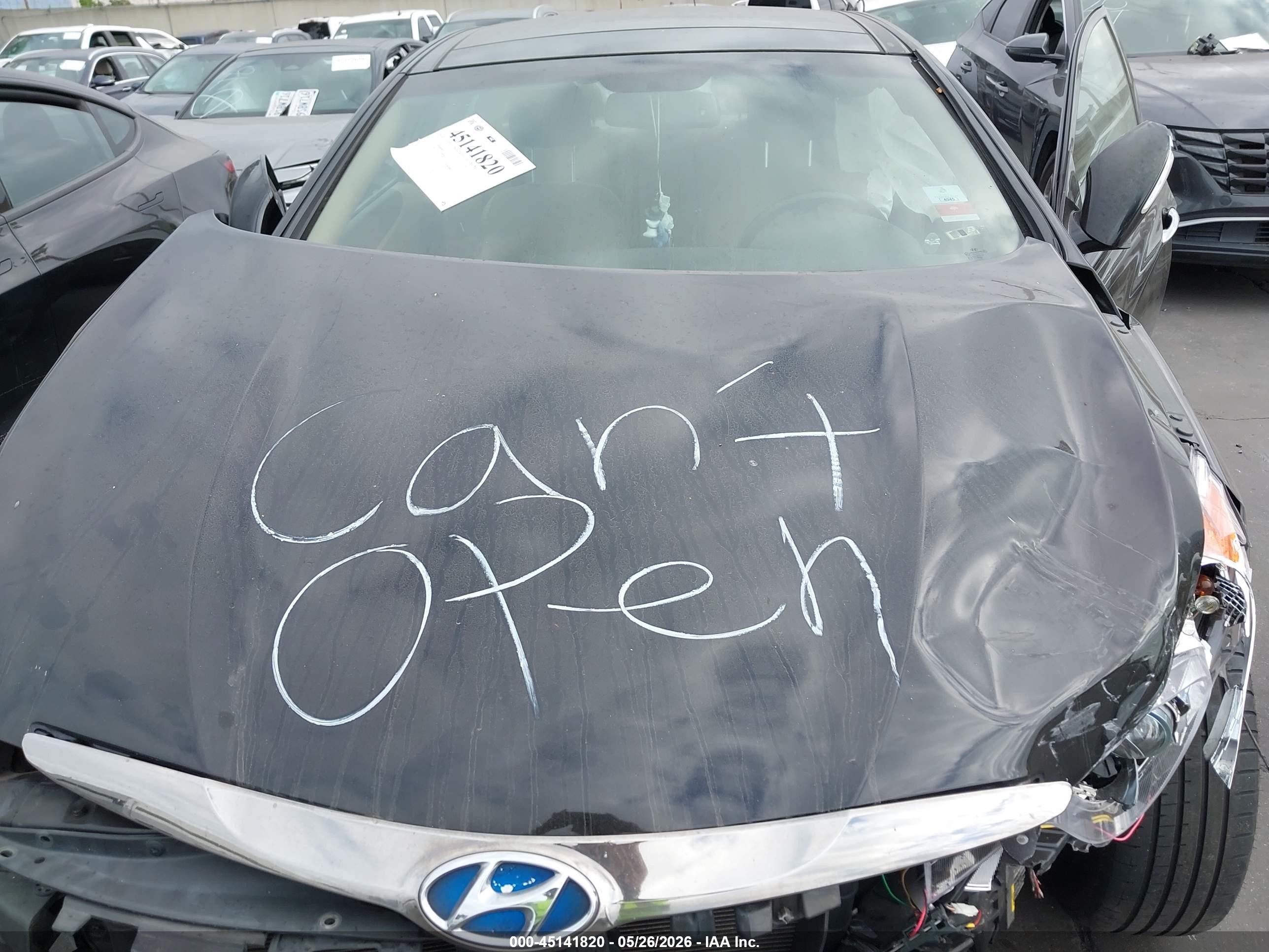 2014 Hyundai Sonata Hybrid Limited Black vin: KMHEC4A42EA105643