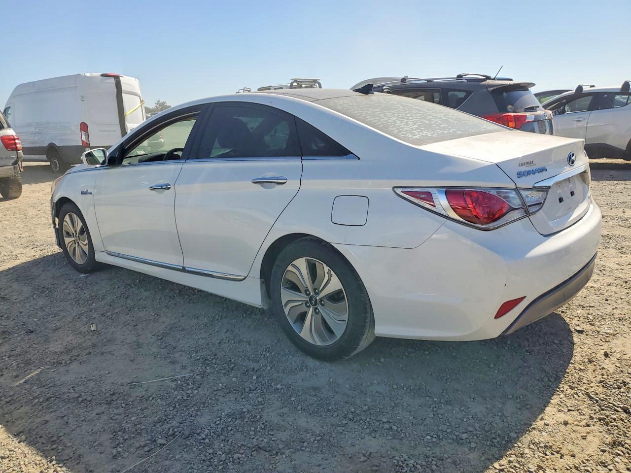 2014 Hyundai Sonata Hybrid White vin: KMHEC4A42EA107117