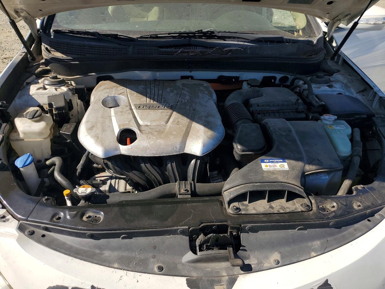 2014 Hyundai Sonata Hybrid White vin: KMHEC4A42EA107117