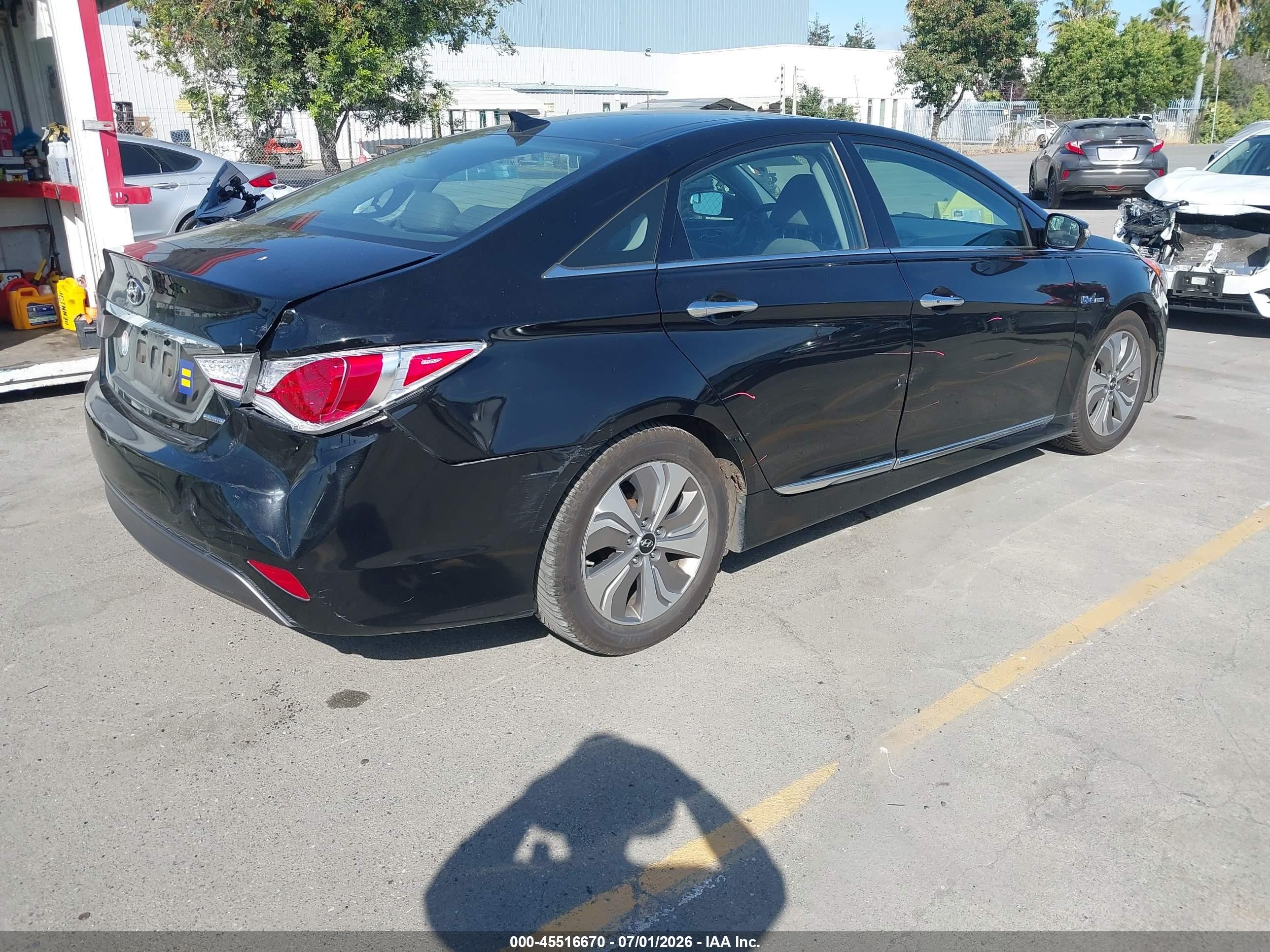2014 Hyundai Sonata Hybrid Limited Black vin: KMHEC4A42EA107490