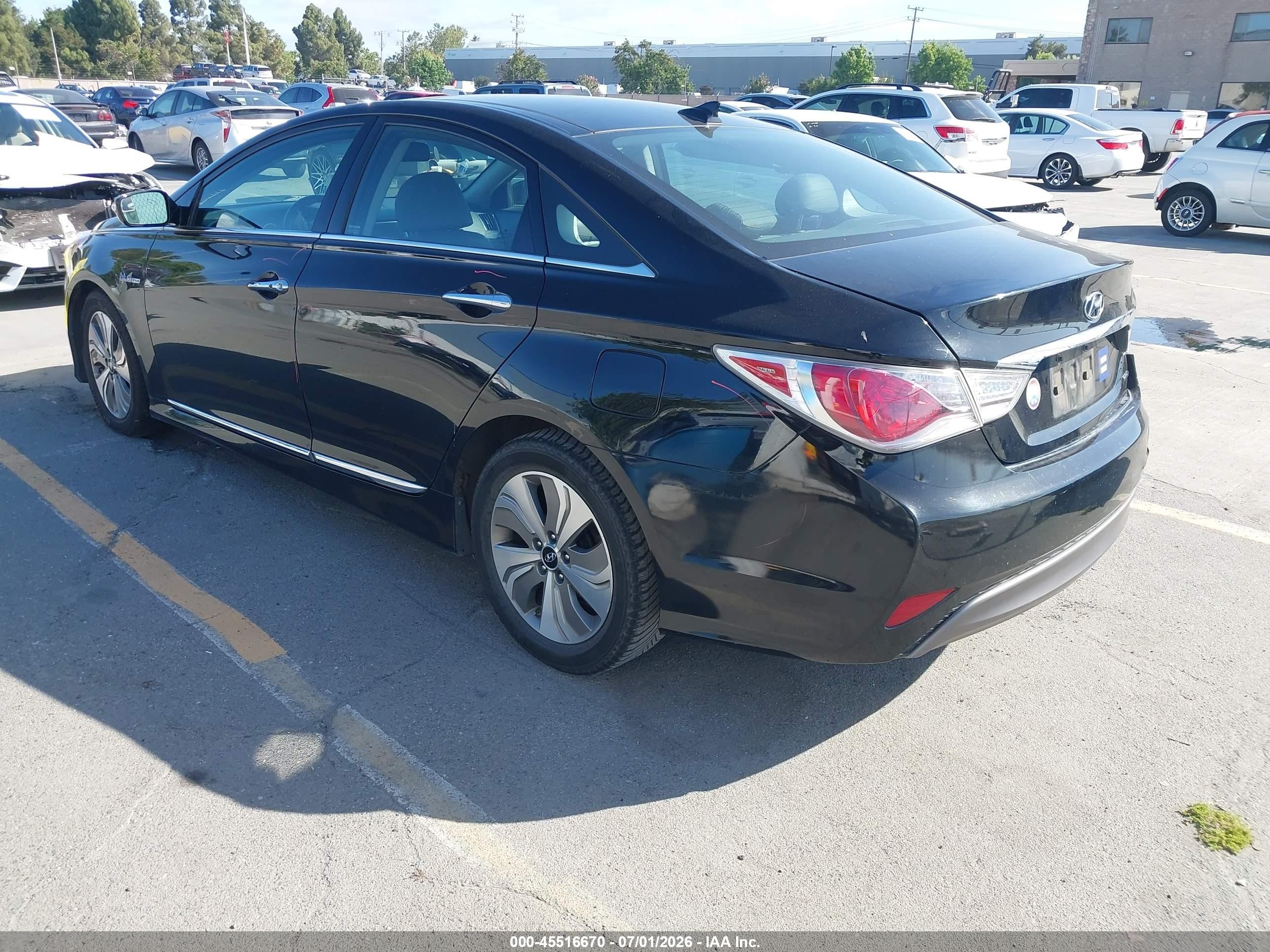 2014 Hyundai Sonata Hybrid Limited Black vin: KMHEC4A42EA107490