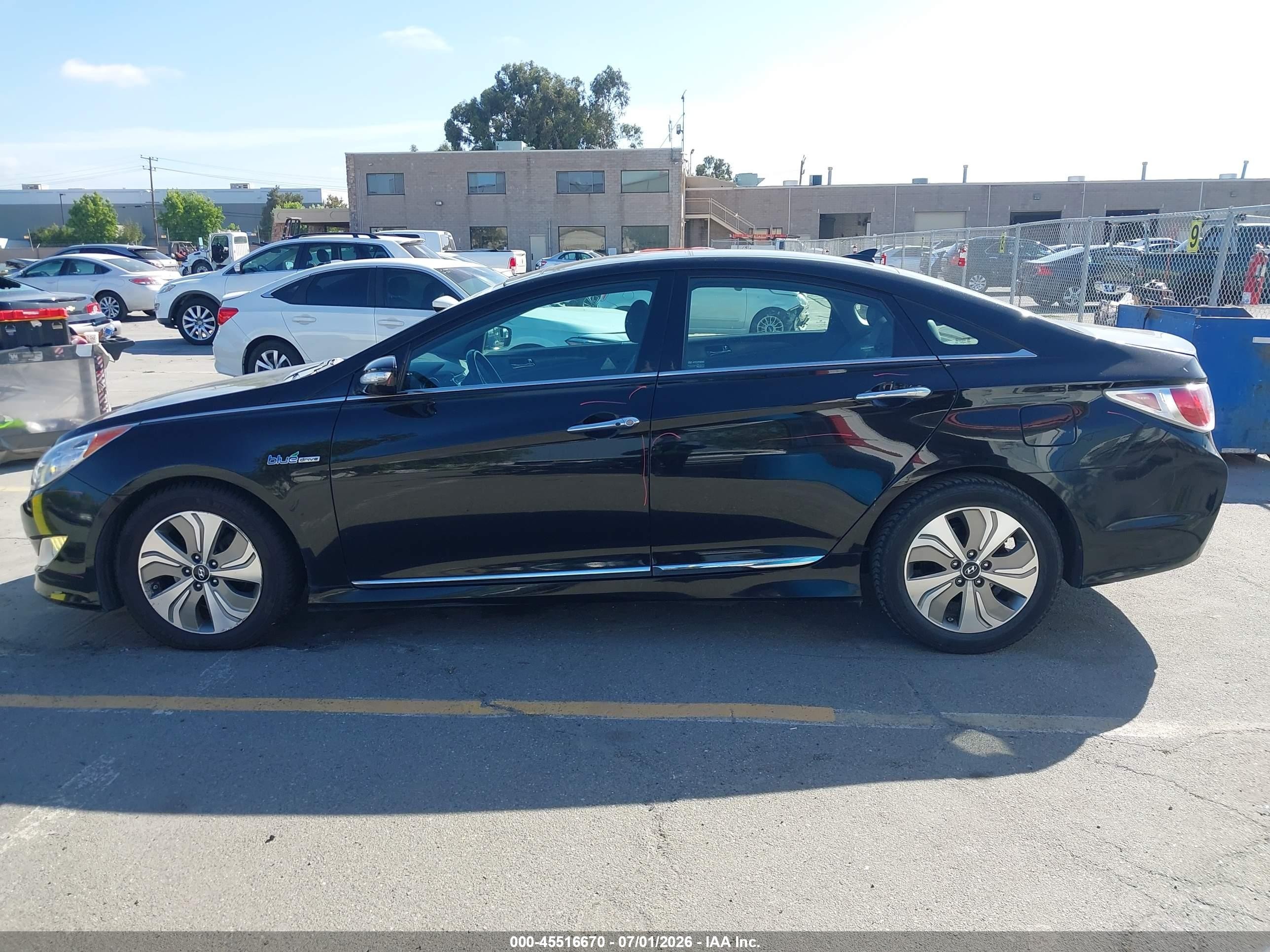 2014 Hyundai Sonata Hybrid Limited Black vin: KMHEC4A42EA107490