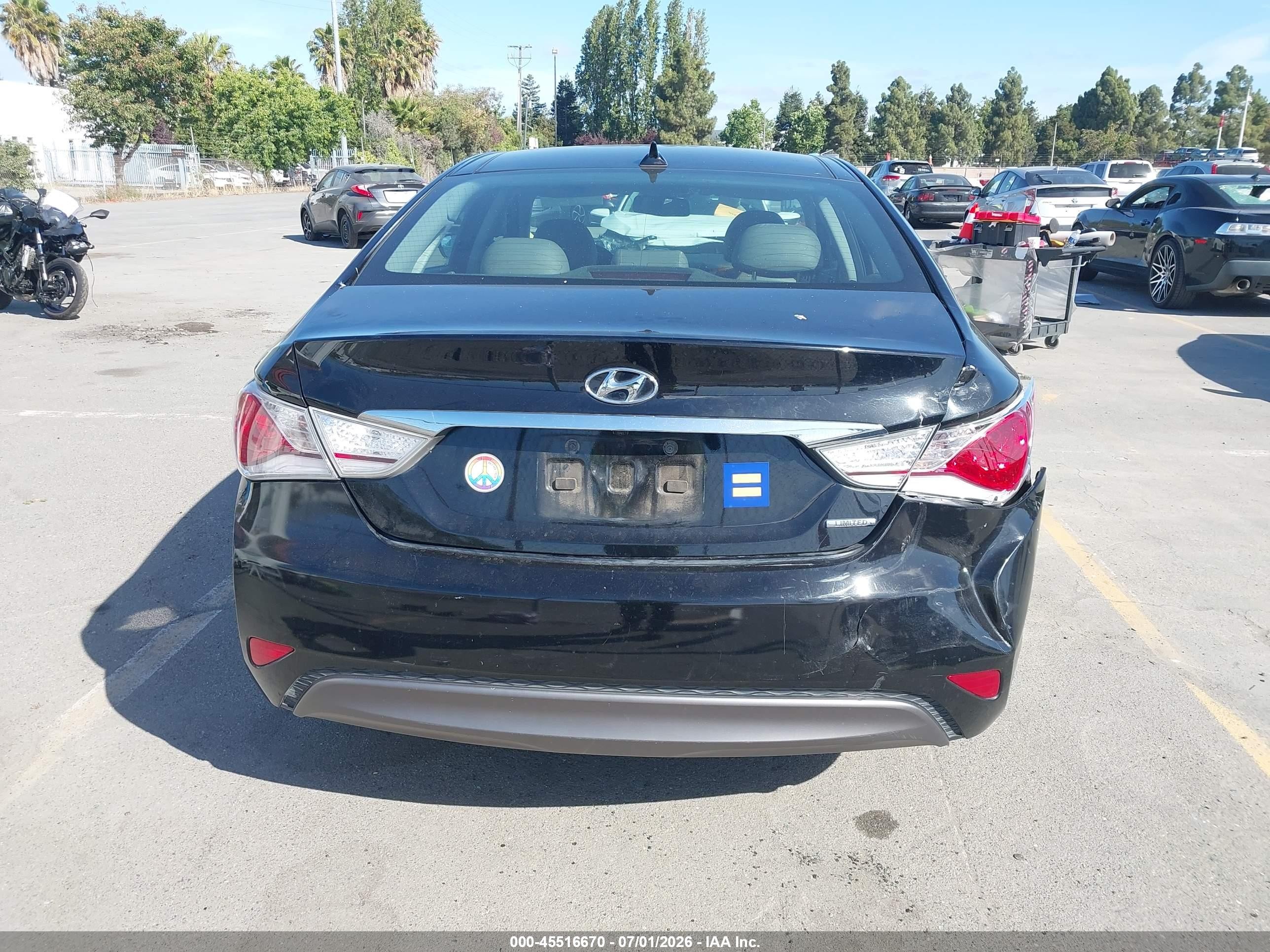 2014 Hyundai Sonata Hybrid Limited Black vin: KMHEC4A42EA107490