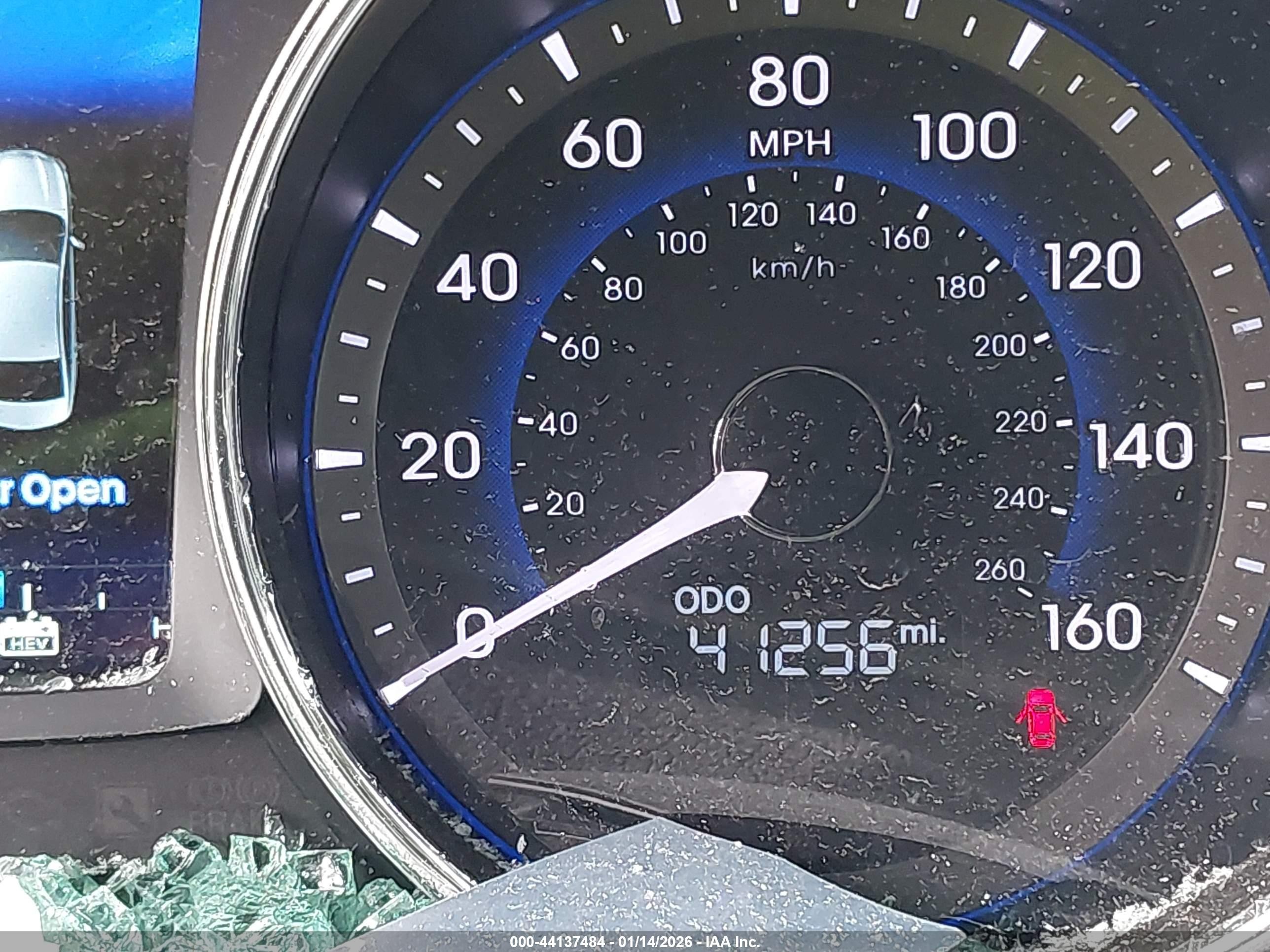 2014 Hyundai Sonata Hybrid   Light Blue vin: KMHEC4A42EA114312