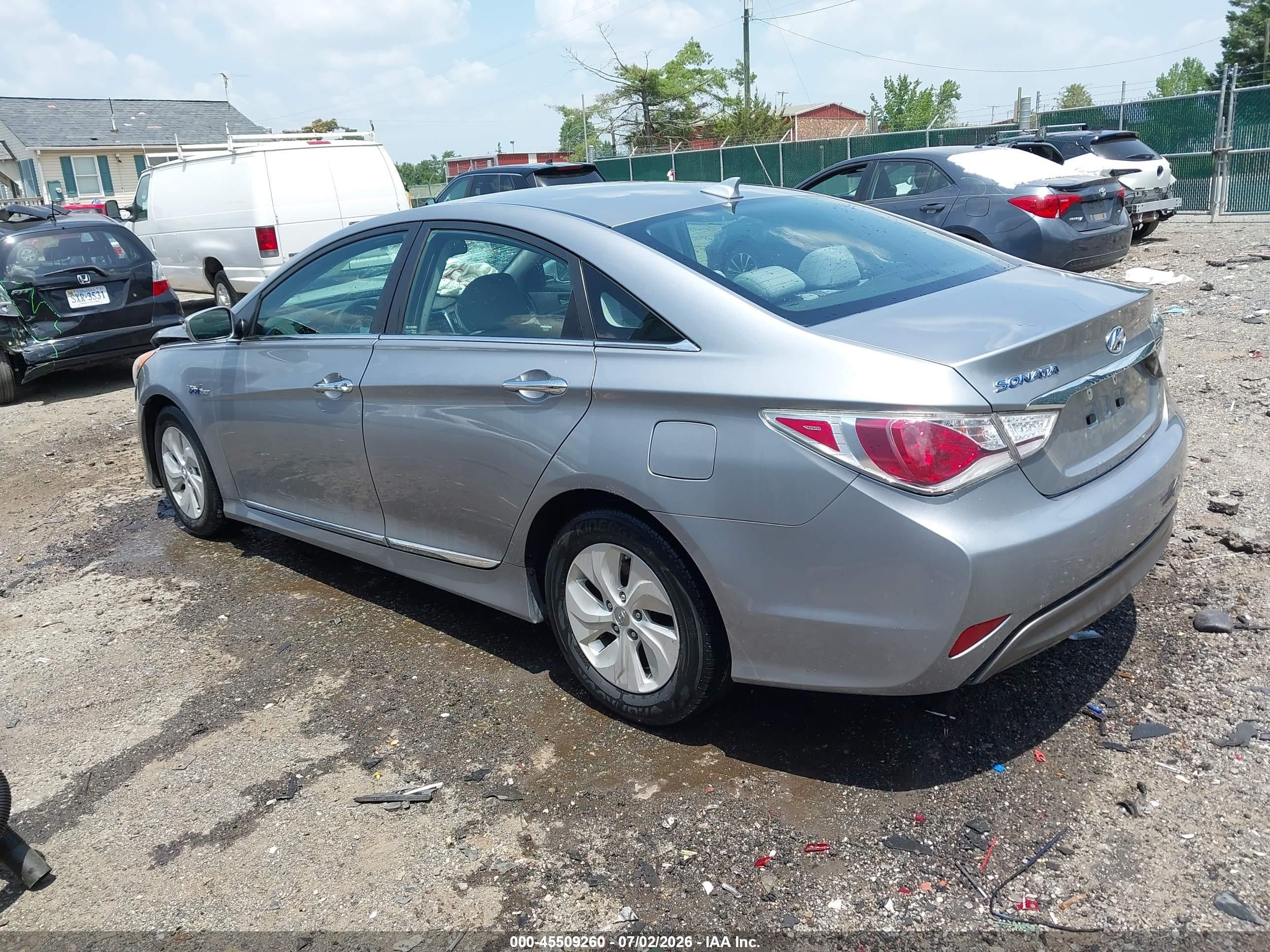 2014 Hyundai Sonata Hybrid   Gray vin: KMHEC4A42EA118005