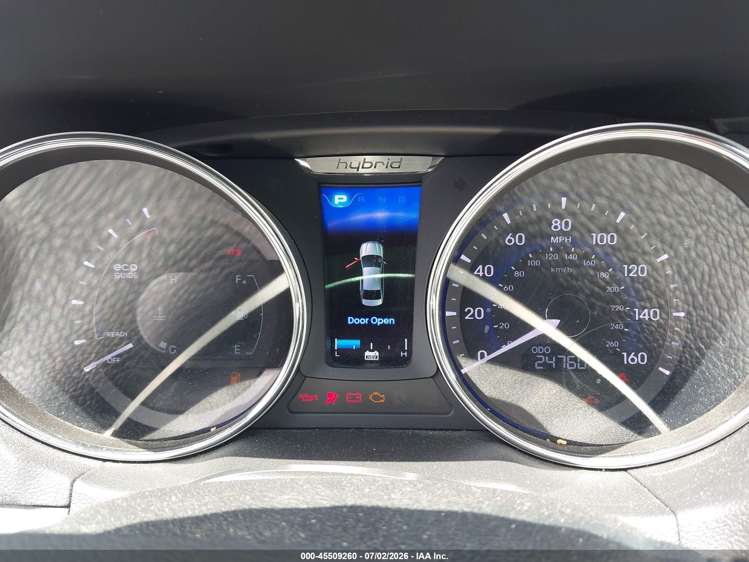 2014 Hyundai Sonata Hybrid   Gray vin: KMHEC4A42EA118005