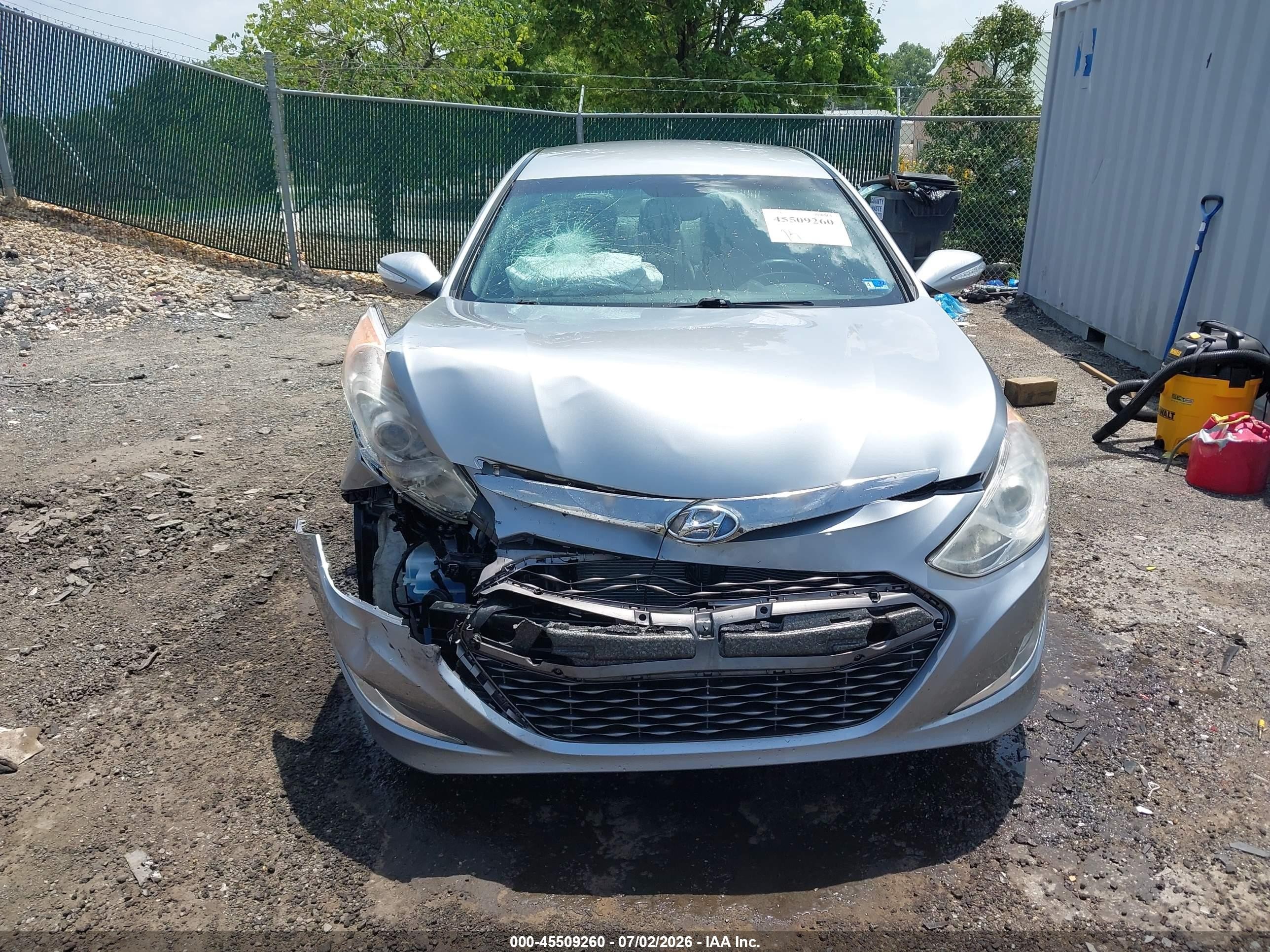 2014 Hyundai Sonata Hybrid   Gray vin: KMHEC4A42EA118005