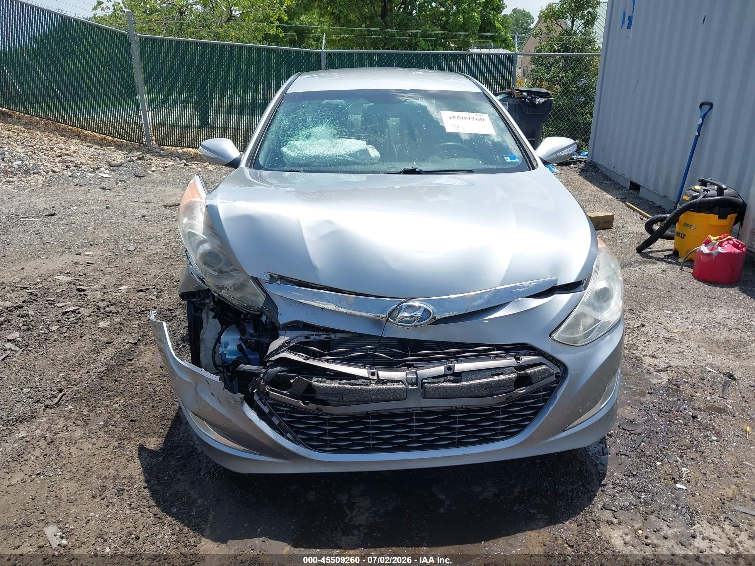 2014 Hyundai Sonata Hybrid   Gray vin: KMHEC4A42EA118005
