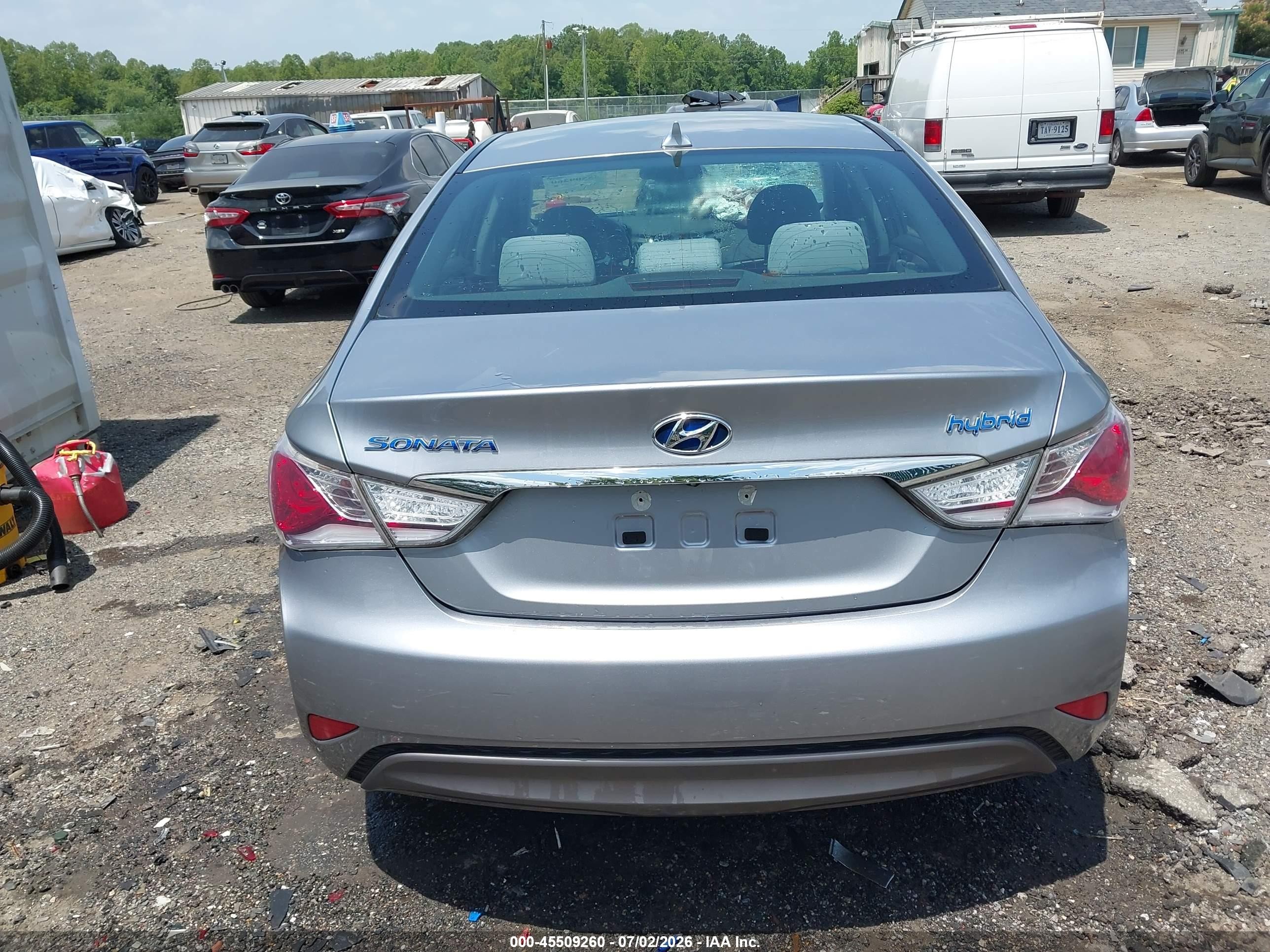 2014 Hyundai Sonata Hybrid   Gray vin: KMHEC4A42EA118005