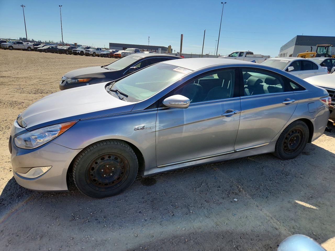 2014 Hyundai Sonata Hybrid Silver vin: KMHEC4A42EA118358