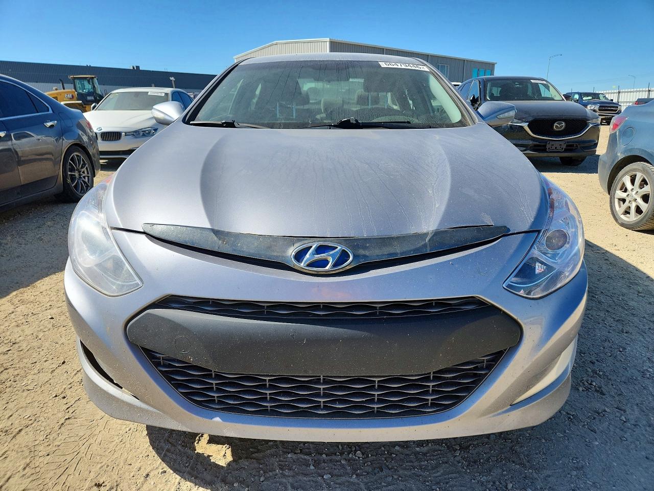 2014 Hyundai Sonata Hybrid Silver vin: KMHEC4A42EA118358