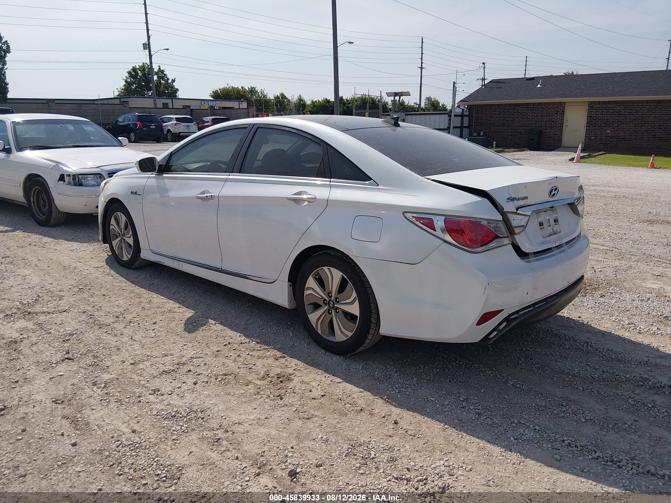 2015 Hyundai Sonata Hybrid Limited White vin: KMHEC4A42FA124713