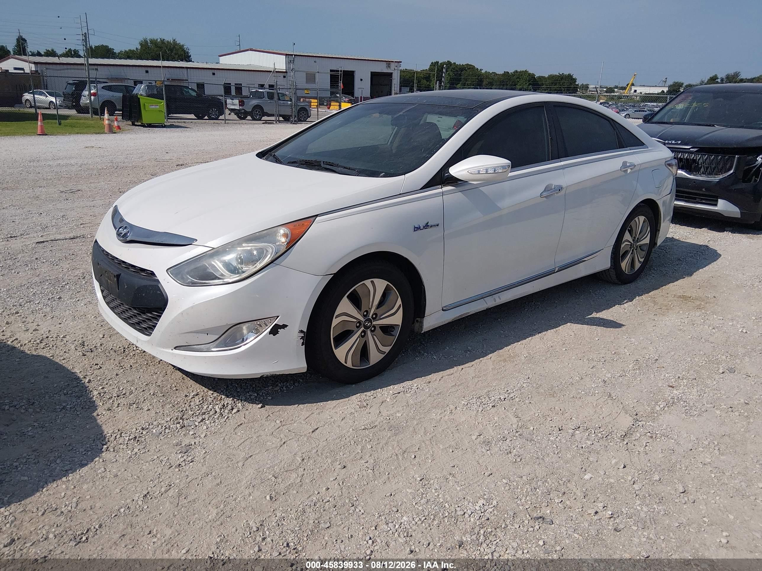 2015 Hyundai Sonata Hybrid Limited White vin: KMHEC4A42FA124713
