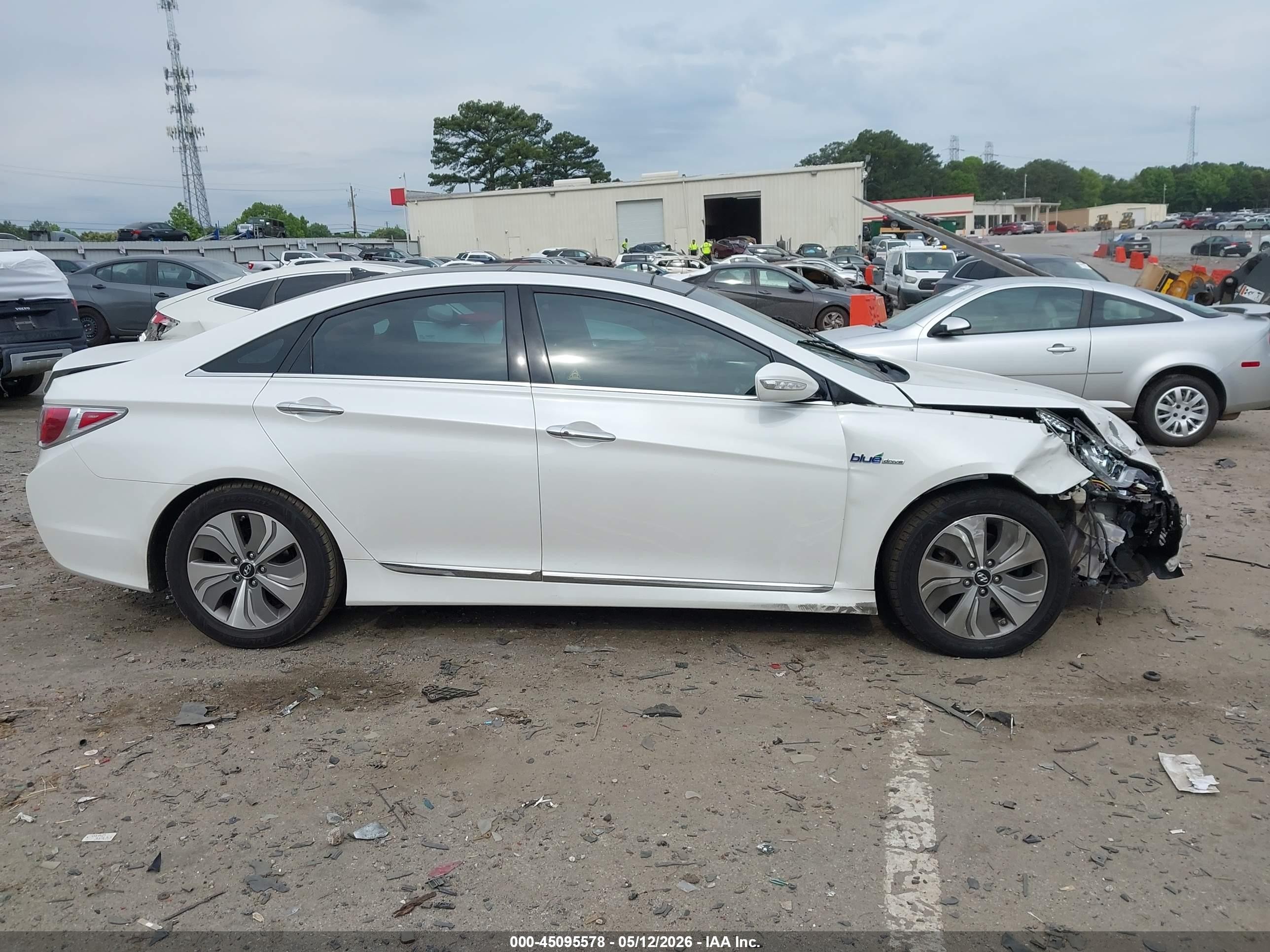 2015 Hyundai Sonata Hybrid Limited White vin: KMHEC4A42FA125263